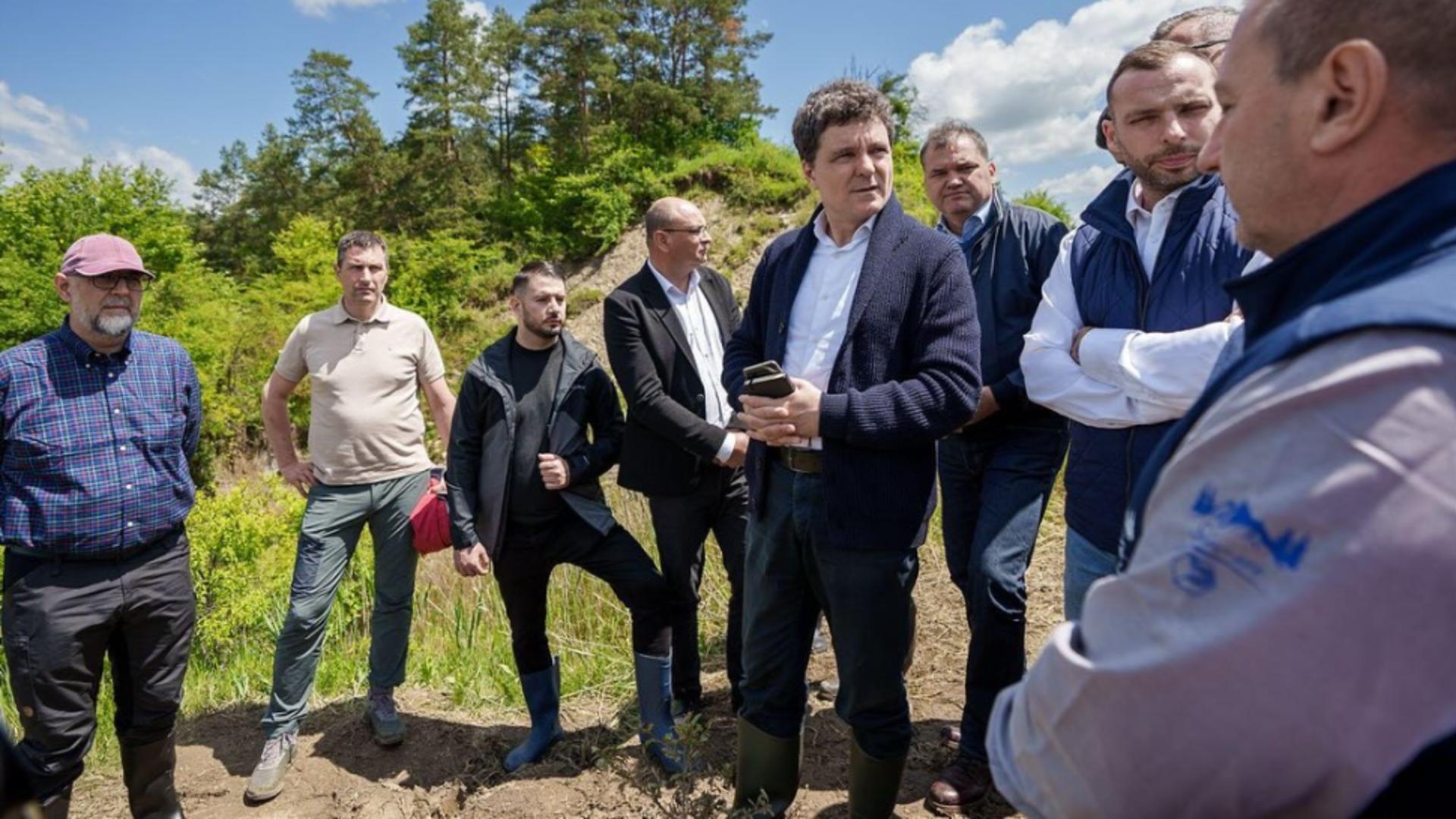 Nicușor Dan și Kelemen Hunor la Salina Praid/ Foto: Facebook