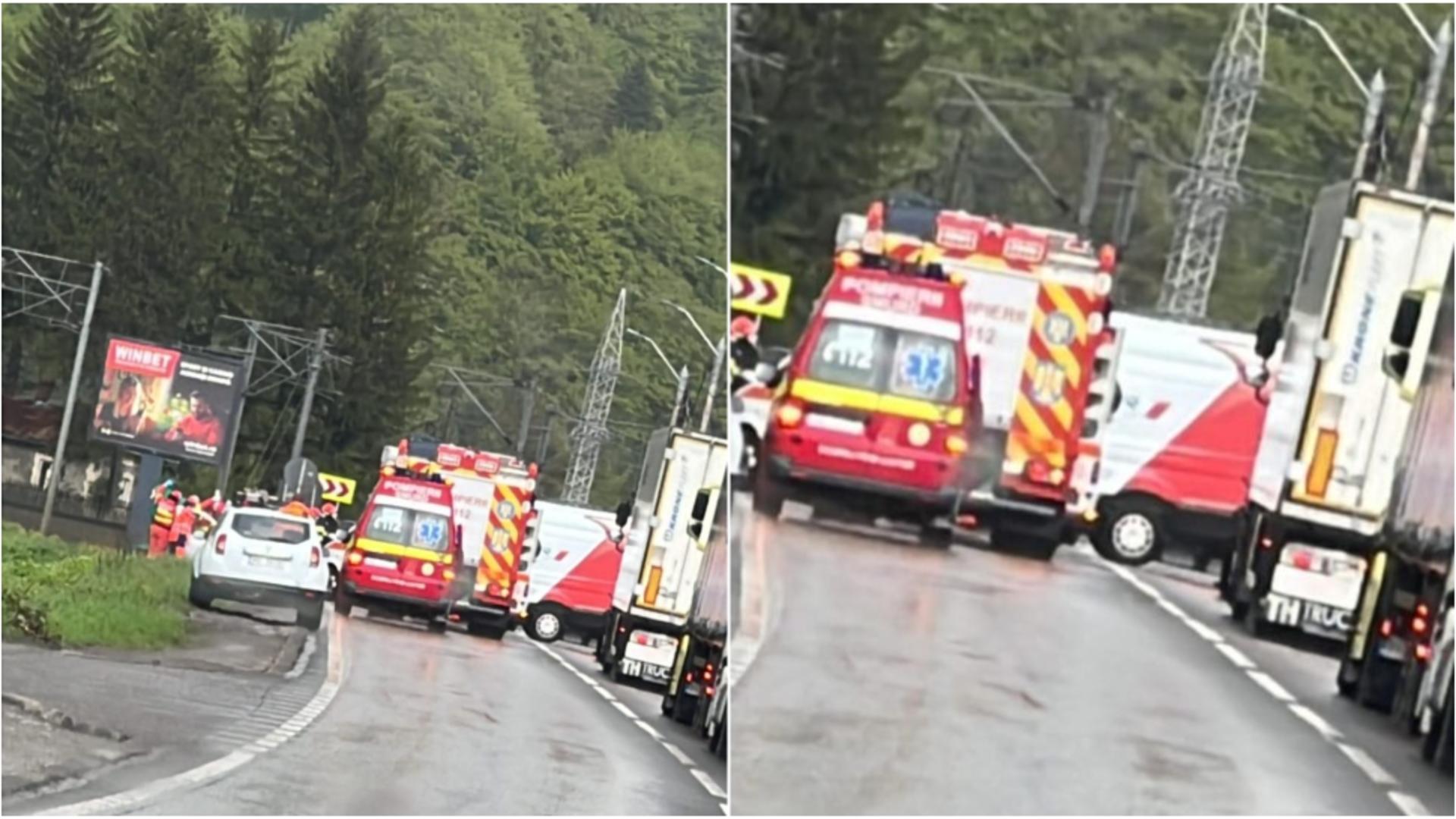 Trafic bloct pe DN1, între Ploiești și Brașov. FOTO: bizbrasov