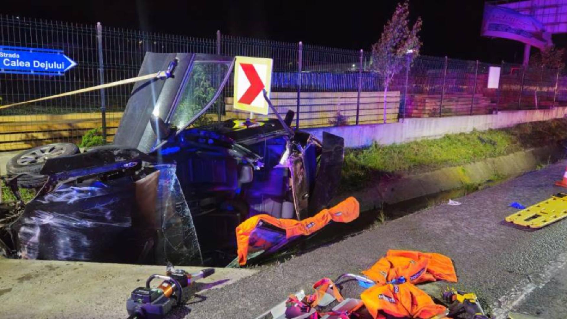 Carambol cu 3 mașini în Bistrița. 4 victime în urma impactului