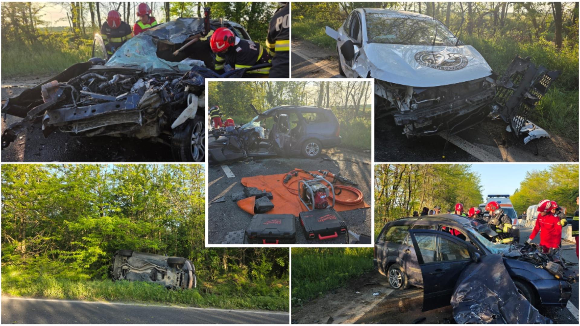 Accident grav cu trei mașini în zona stațiunii Costinești. FOTO: focuspress.ro