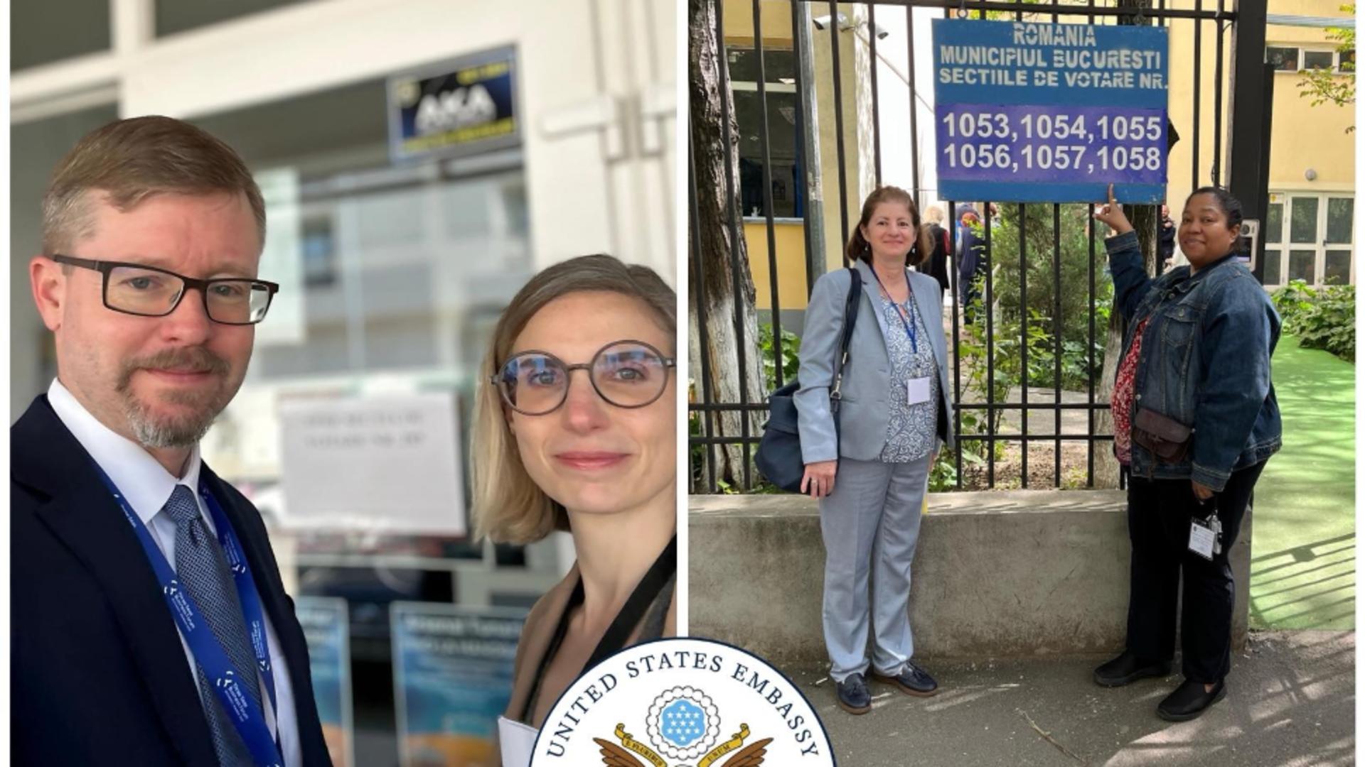 Oamenii lui Trump vizitează secțiile de votare. Foto: Facebook