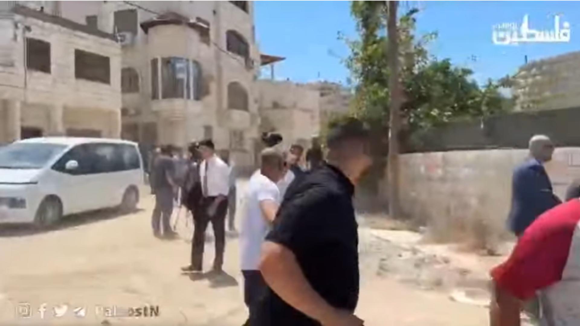 Imagini din impul in incidentului armat 