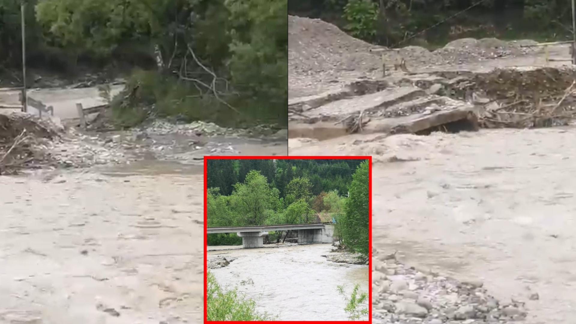 Pod luat de ape în județul Bacău. FOTO: news.ro