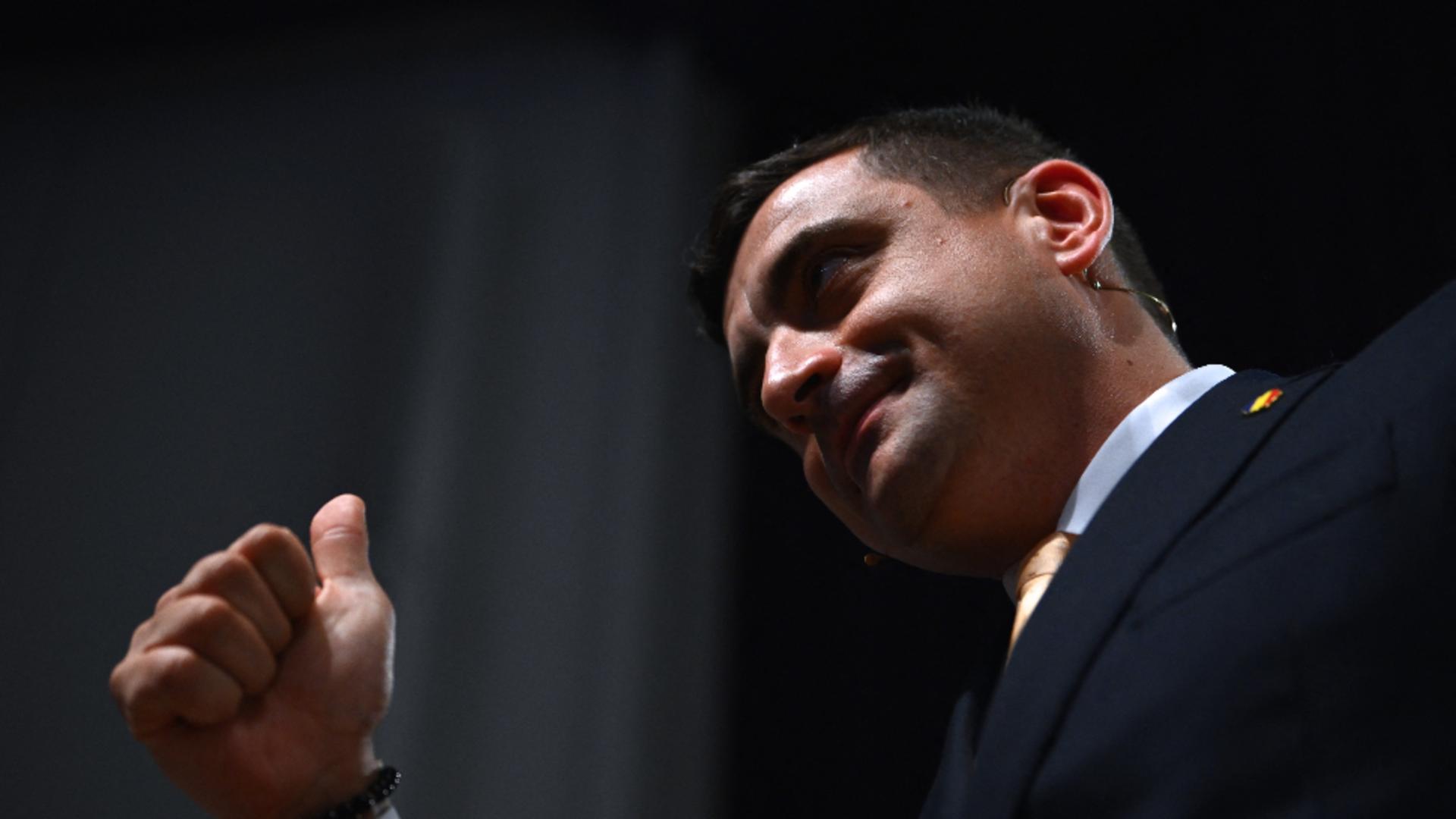 George Simion i-a mulțumit premierului ungar (foto: Profimedia) 