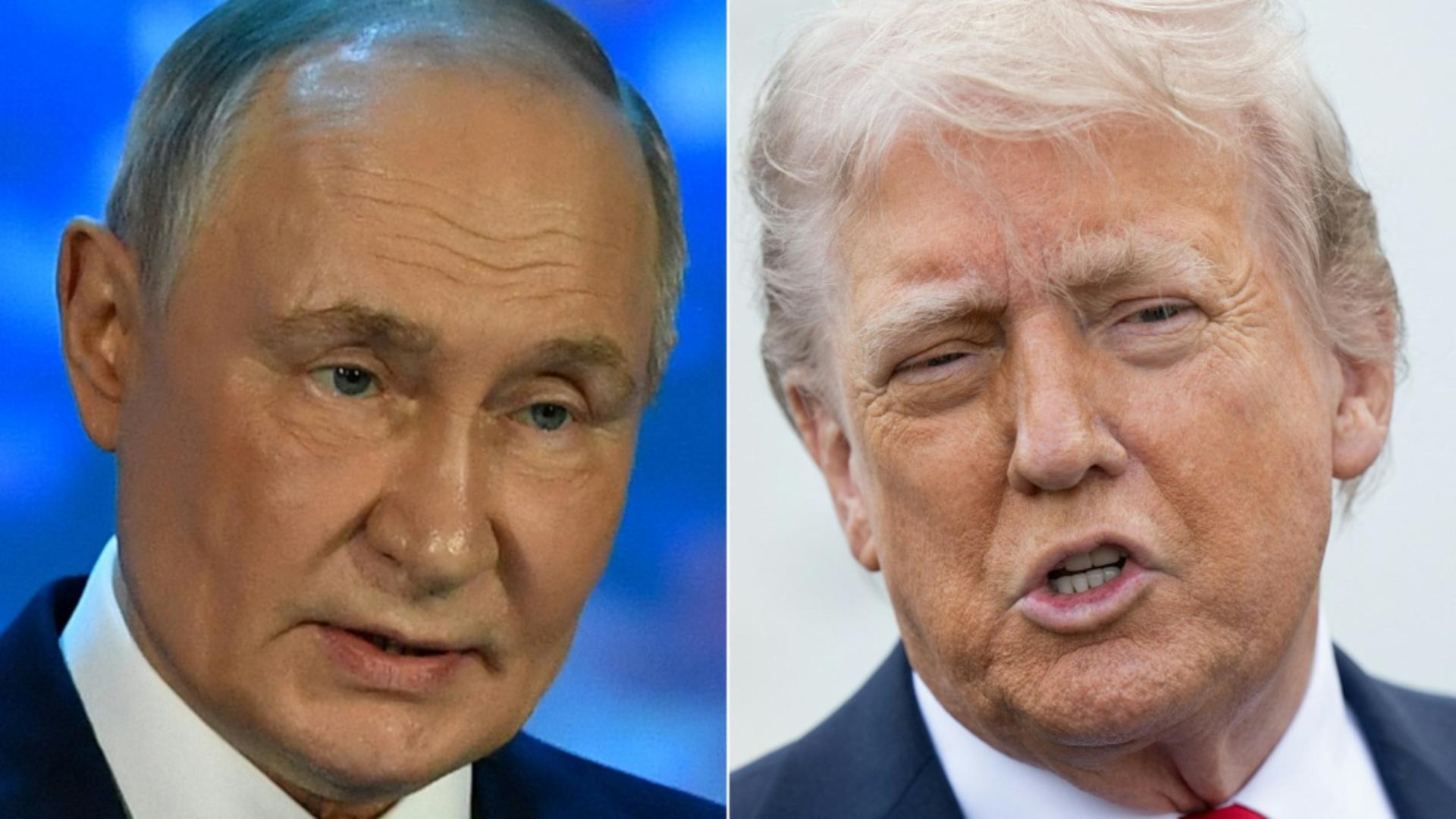 Vladimir Putin și Donald Trump. Foto: Profimedia