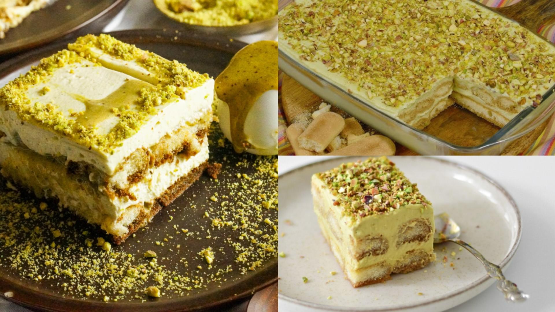 Rețetă de tiramisu cu fistic