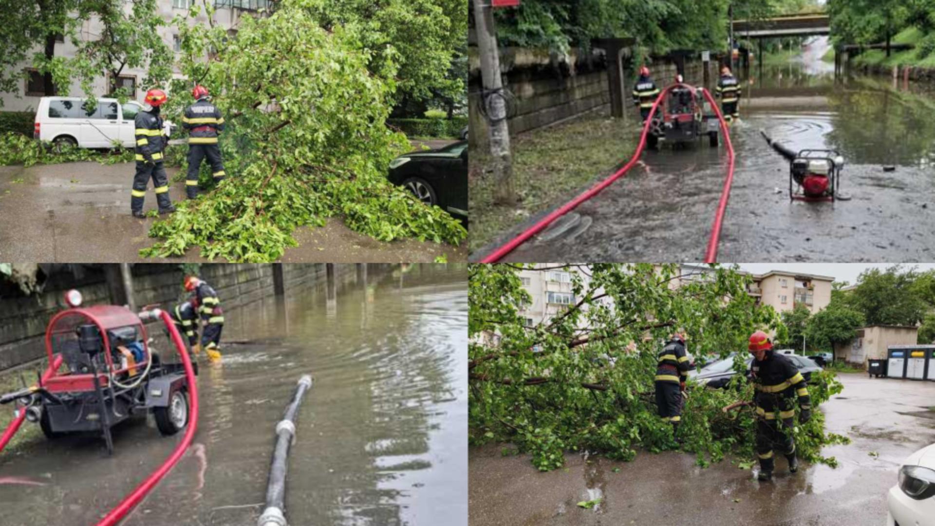 Vremea rea a făcut ravagii în județul Prahova. FOTO: ISU Prahova