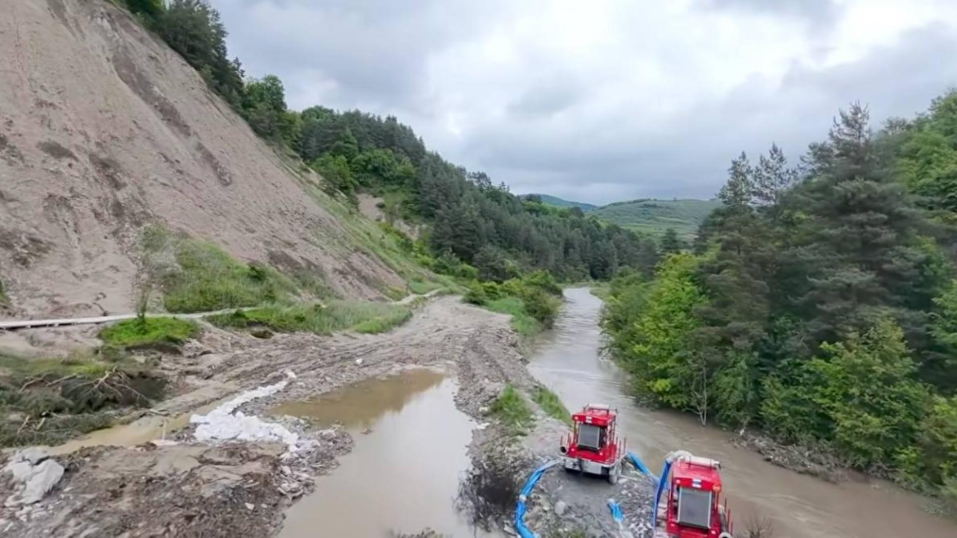 Dezastrul de la Salina Praid se resimte până în zona Târnavei
