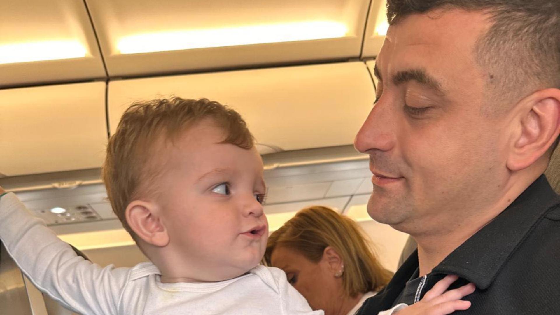 George Simion, mesaj emoționat alături de fiul său, de 1 iunie: Să ne trăiască copiii!/ Facebook