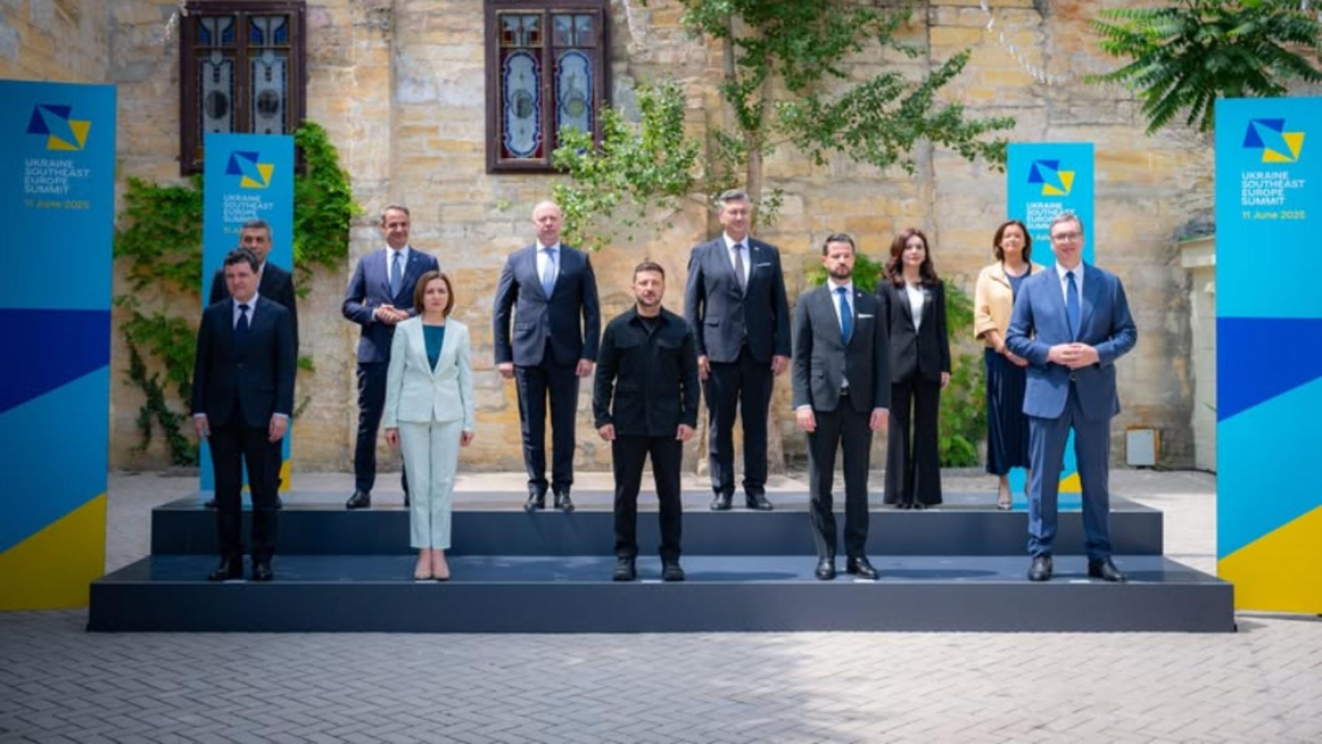 Nicușor Dan, la Summitul Ucraina - Europa de Sud-Est. FOTO: Facebook