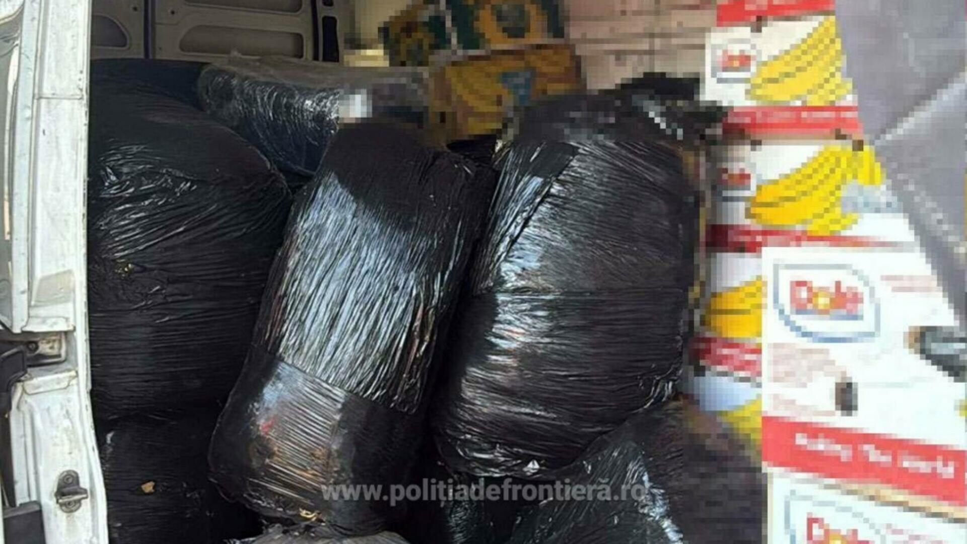 Captură impresionantă la frontiera cu Bulgaria: oamenii legii au făcut o captură de 20.000 de euro într-un microbuz cu varză