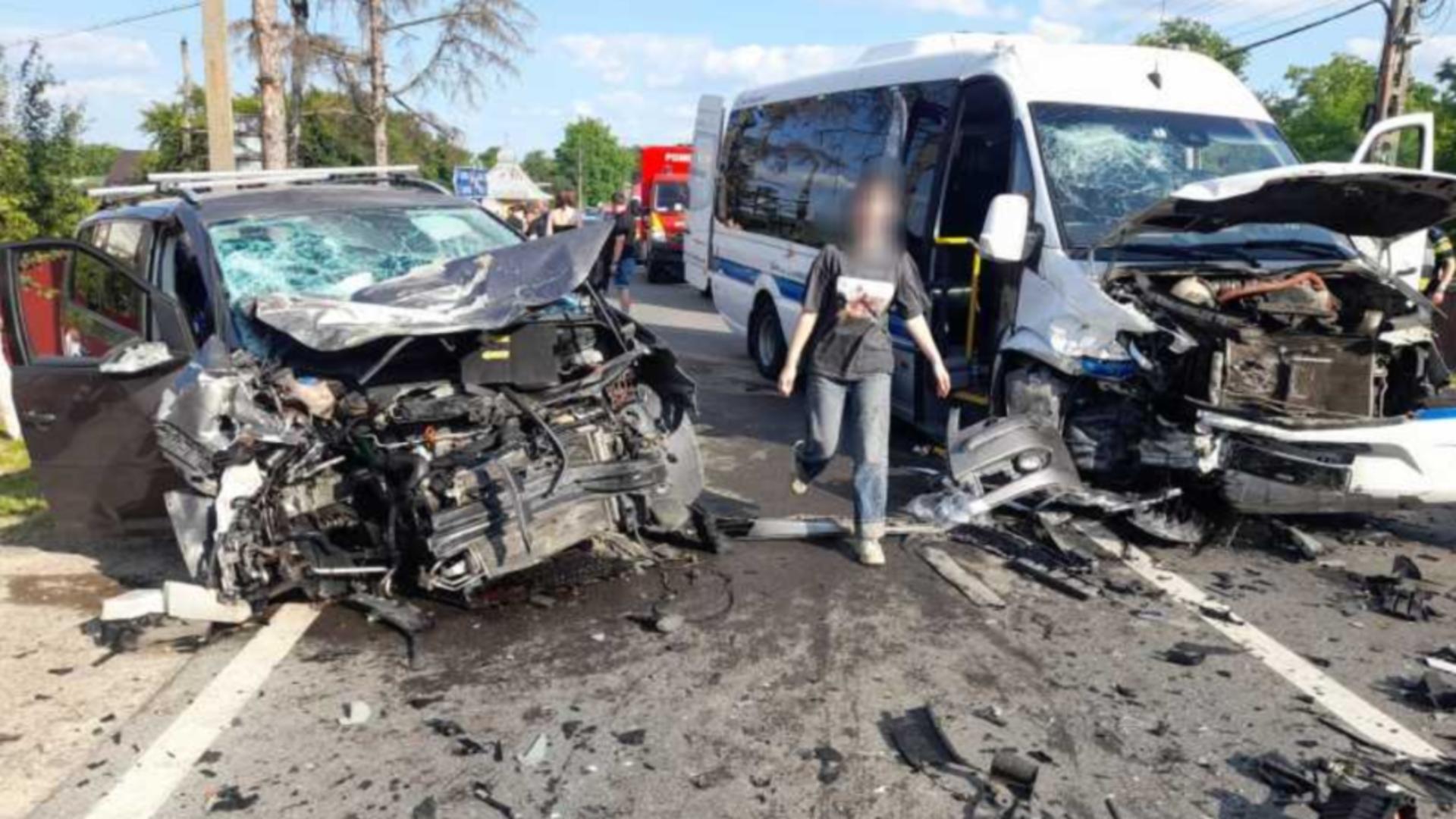 Accident deosebit de grav în Botoșani. FOTO: ISU Botoșani