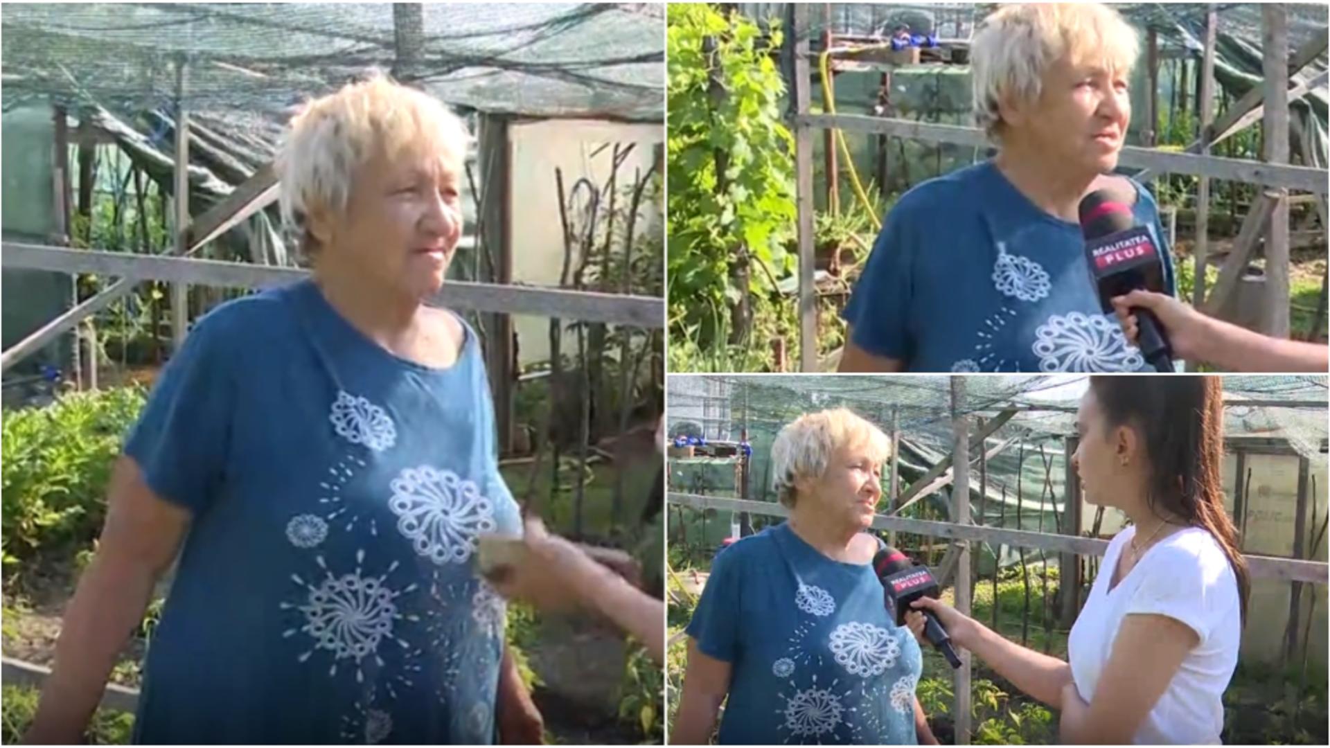 Bătrânii de la sate, umiliți și flămânzi. FOTO: Captura Realitatea PLUS