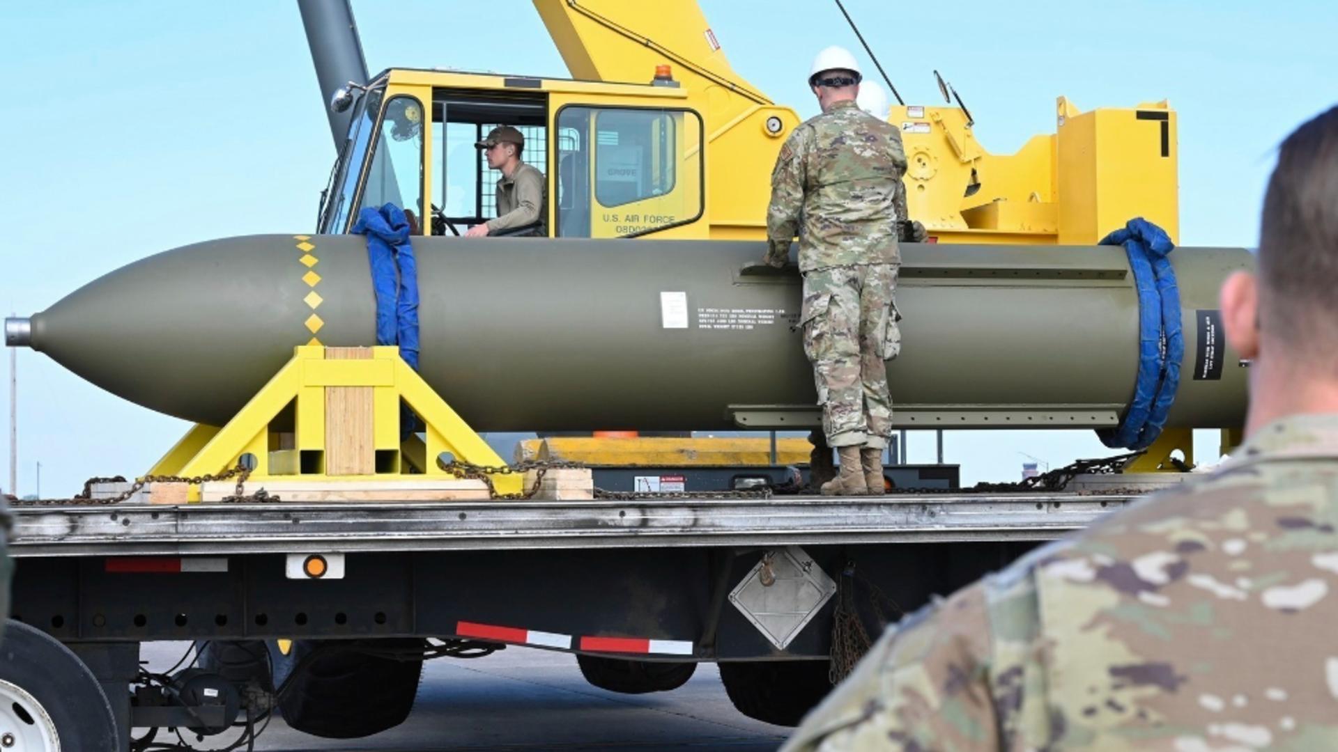 Bomba americană antibuncăr GBU-57. Foto/Profimedia