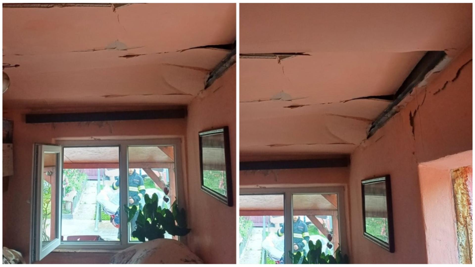 Explozie puternică într-o casă din județul Hunedoara. FOTO: News