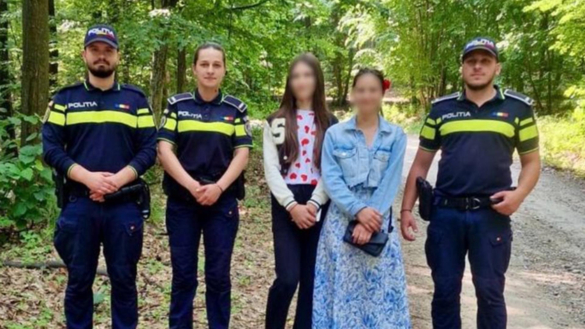 Două adolescente s-au rătăcit într-o pădure