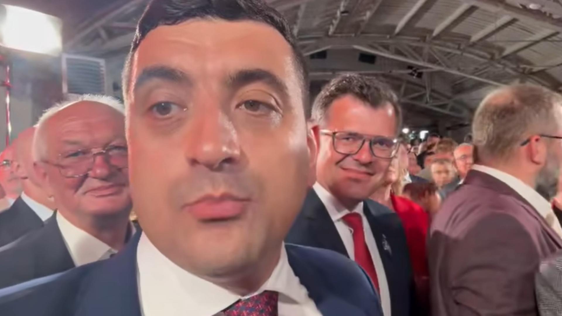 George Simion a mers în Polonia unde îl susține pe Karol Nawrocki. Foto/Captură video