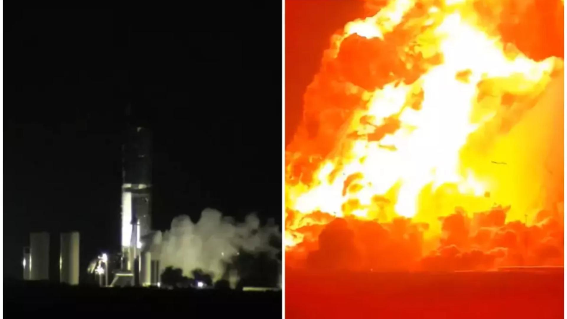 Explozie în timpul unui test: megaracheta Starship de la SpaceX, distrusă la sol