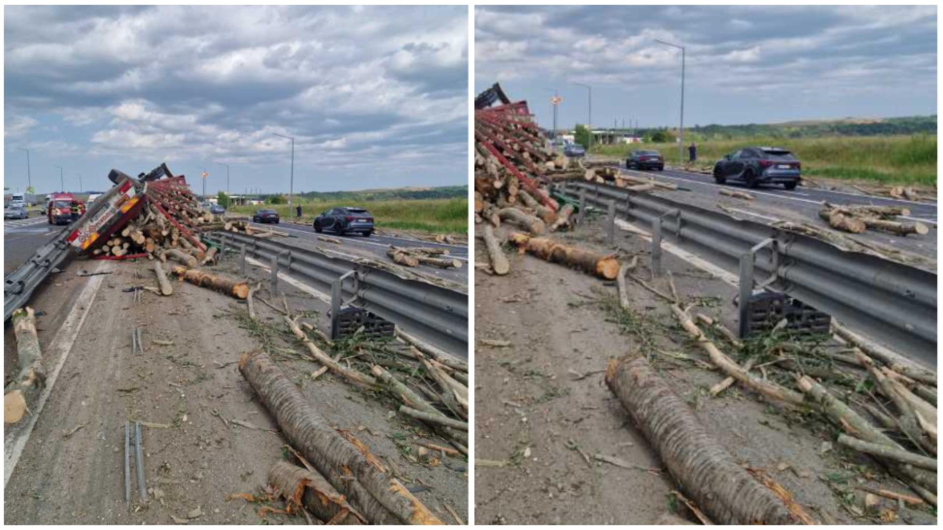 Trafic resticționat pe A1! FOTO: ISU Alba