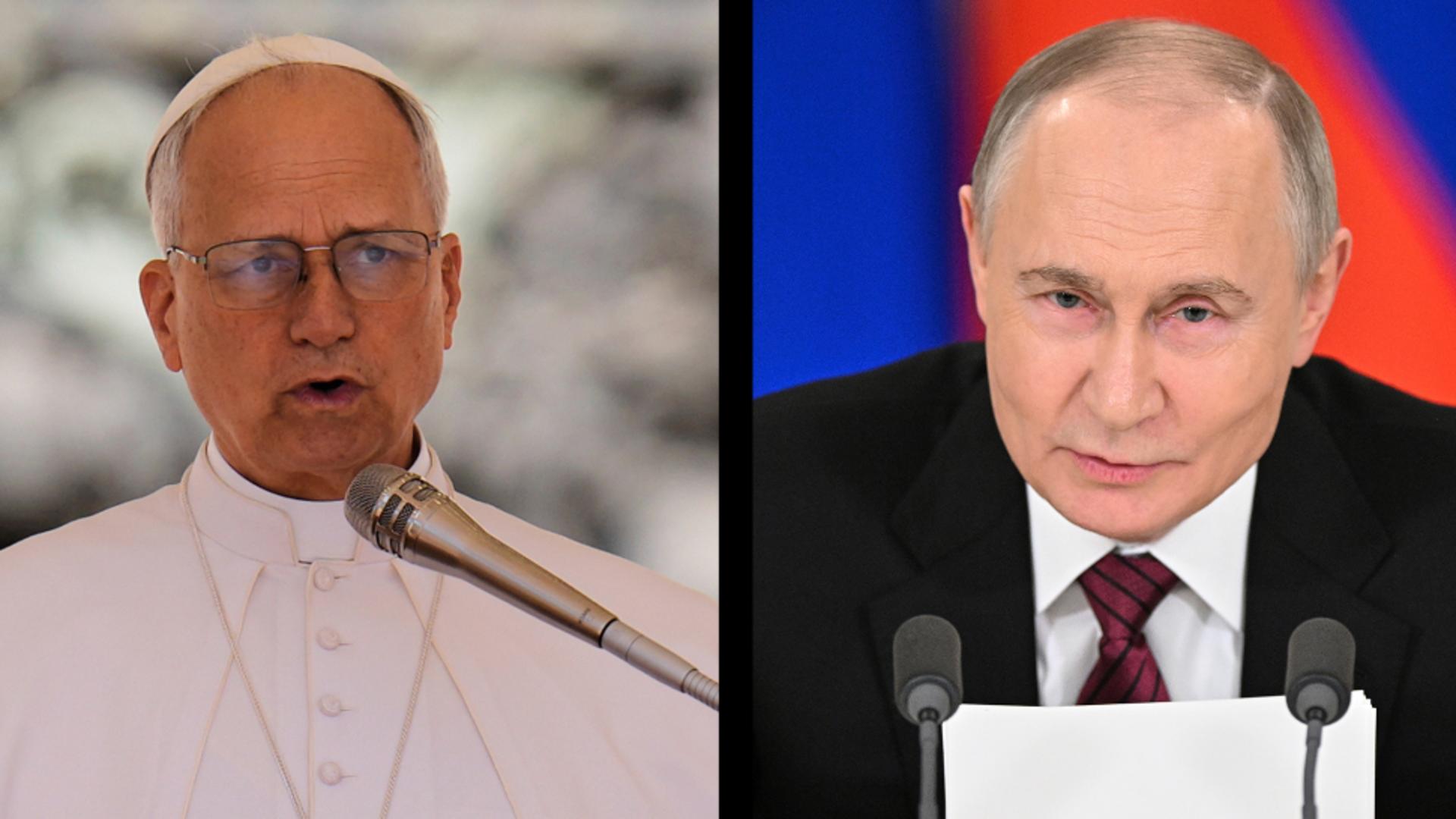 Putin a discutat pentru prima dată cu noul suveran pontif