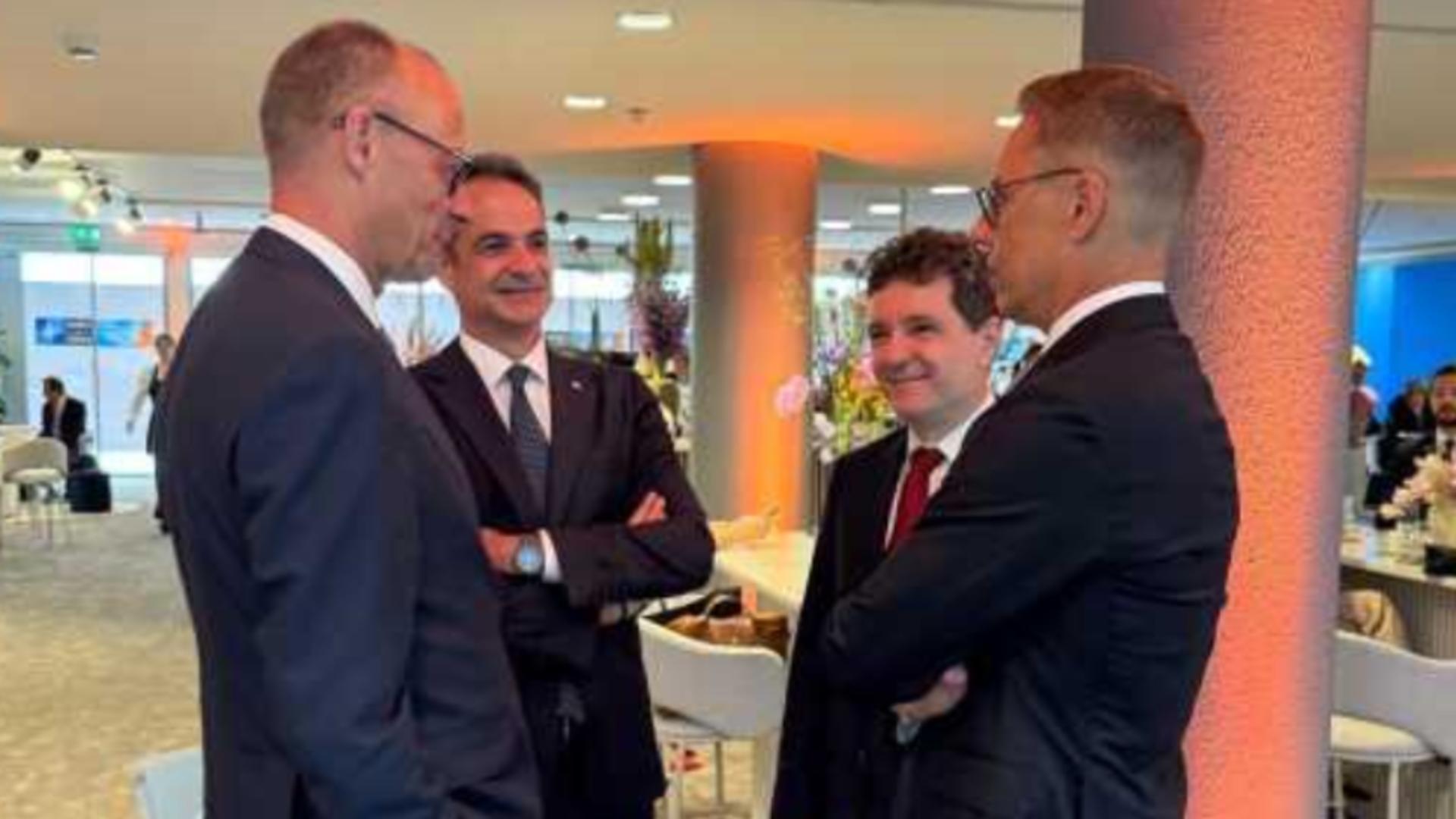 Nicușor Dan, întâlniri importante în cadrul summitului NATO. Foto: Agerpres