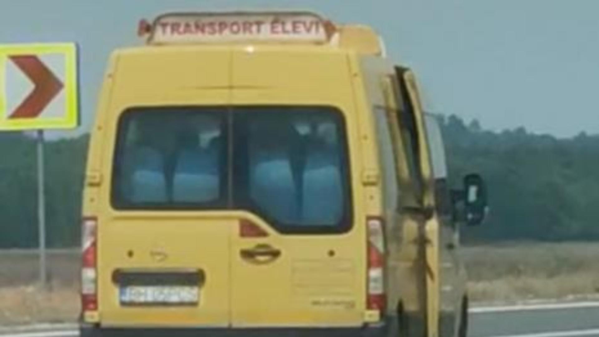 Șoferul a fost sancționat cu avertisment