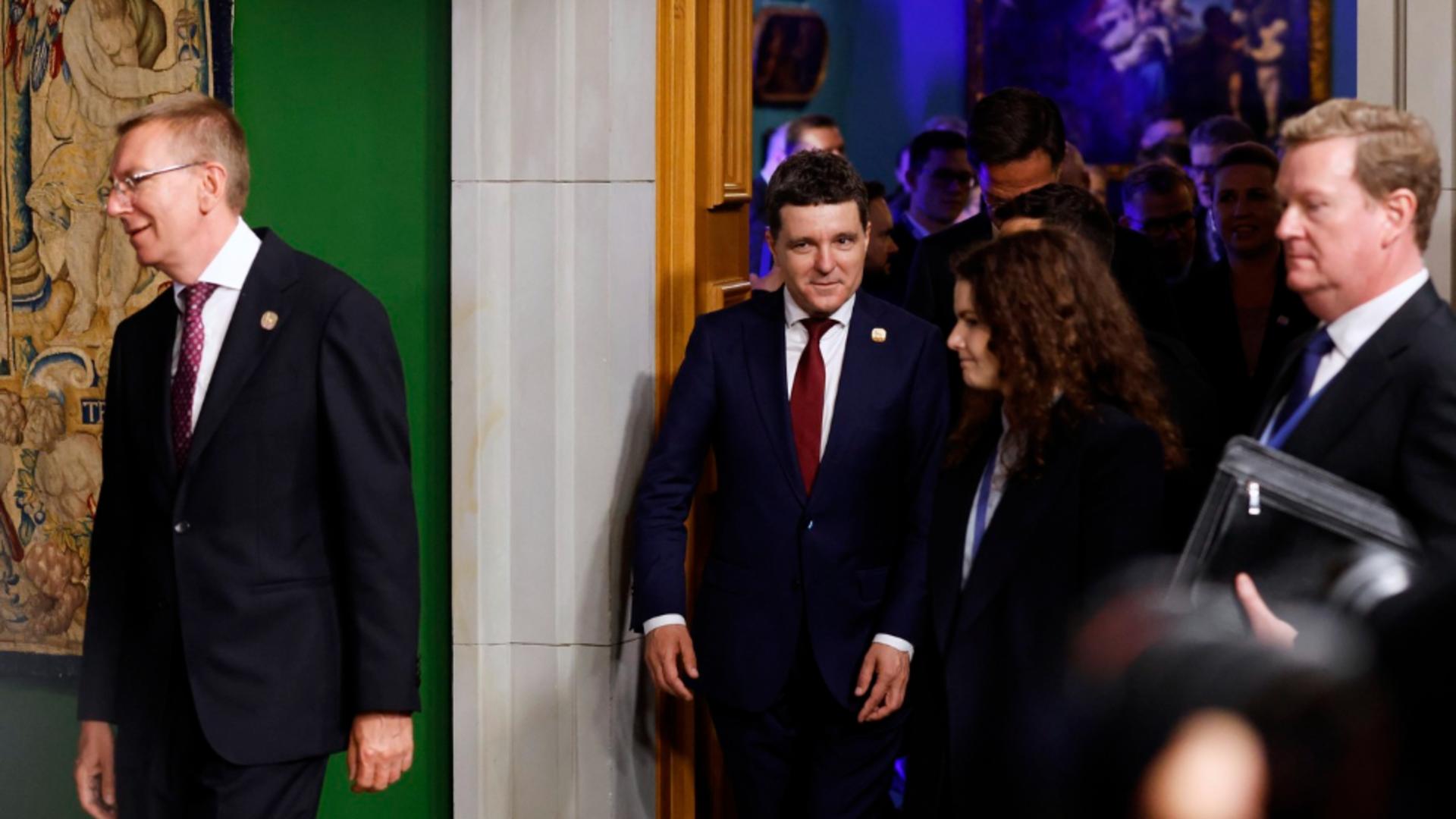 Nicușor Dan la summit-ul NATO de la Vilnius. Foto/Profimedia