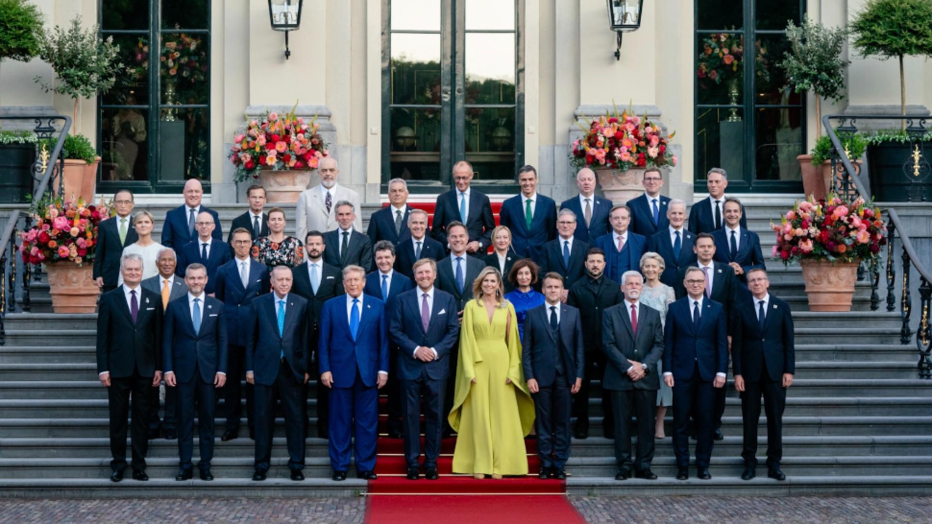 Nicușor Dan la summit-ul NATO de la Haga. Foto/Profimedia