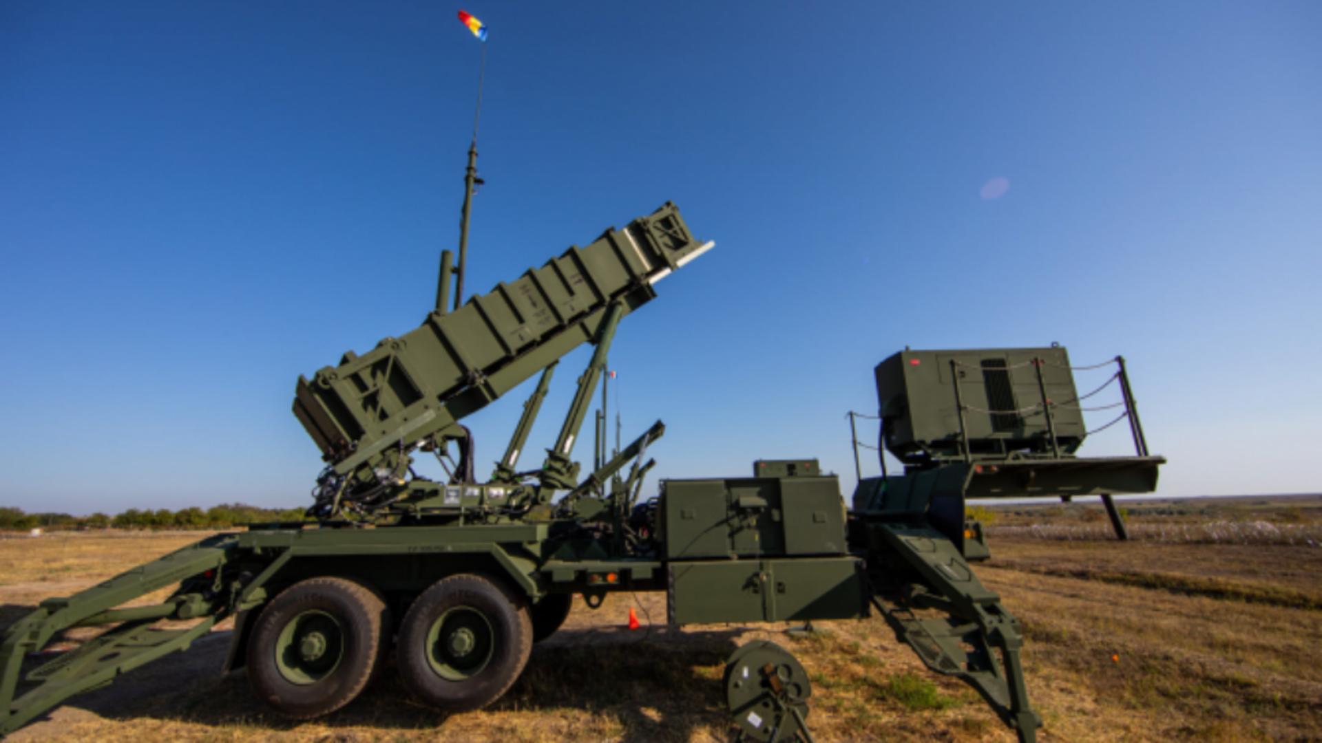 Sistemul Patriot donat de România salvează vieți în Ucraina. Foto: MApN