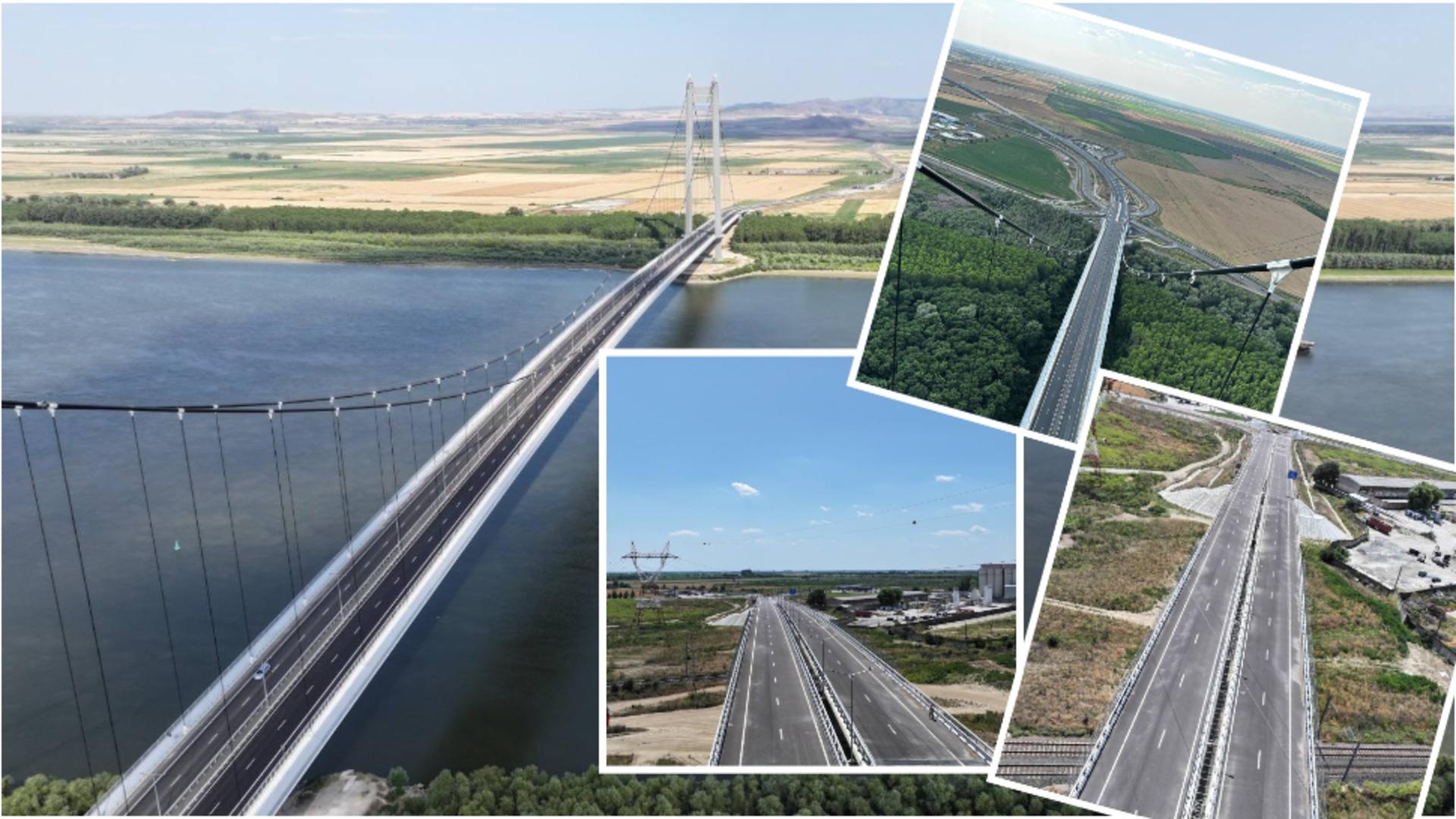 Se deschide circulația pe drumurile care fac legătura cu Podul suspendat peste Dunăre