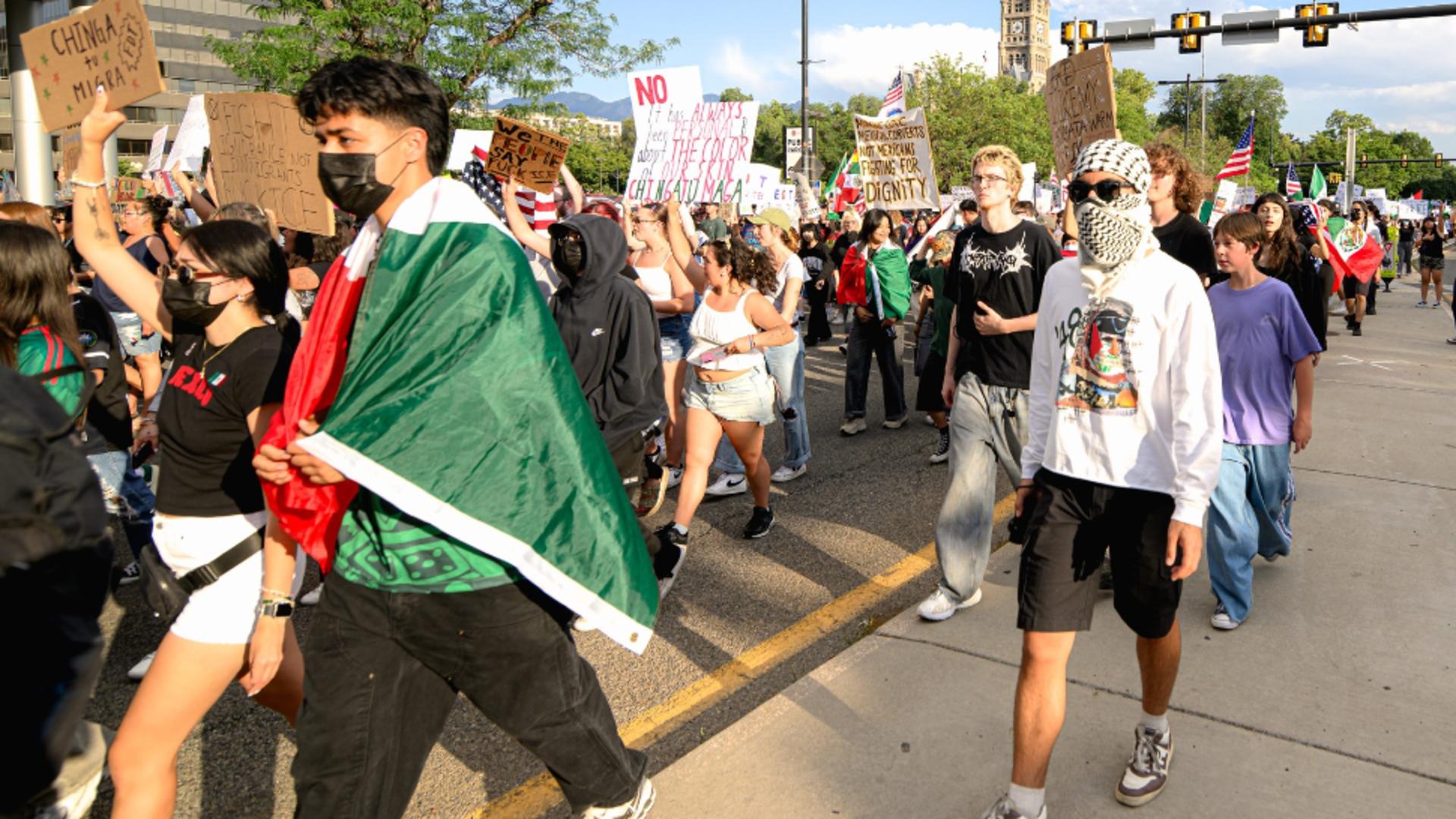 Atac armat în timpul unui protest din Salt Lake City. Foto/Profimedia
