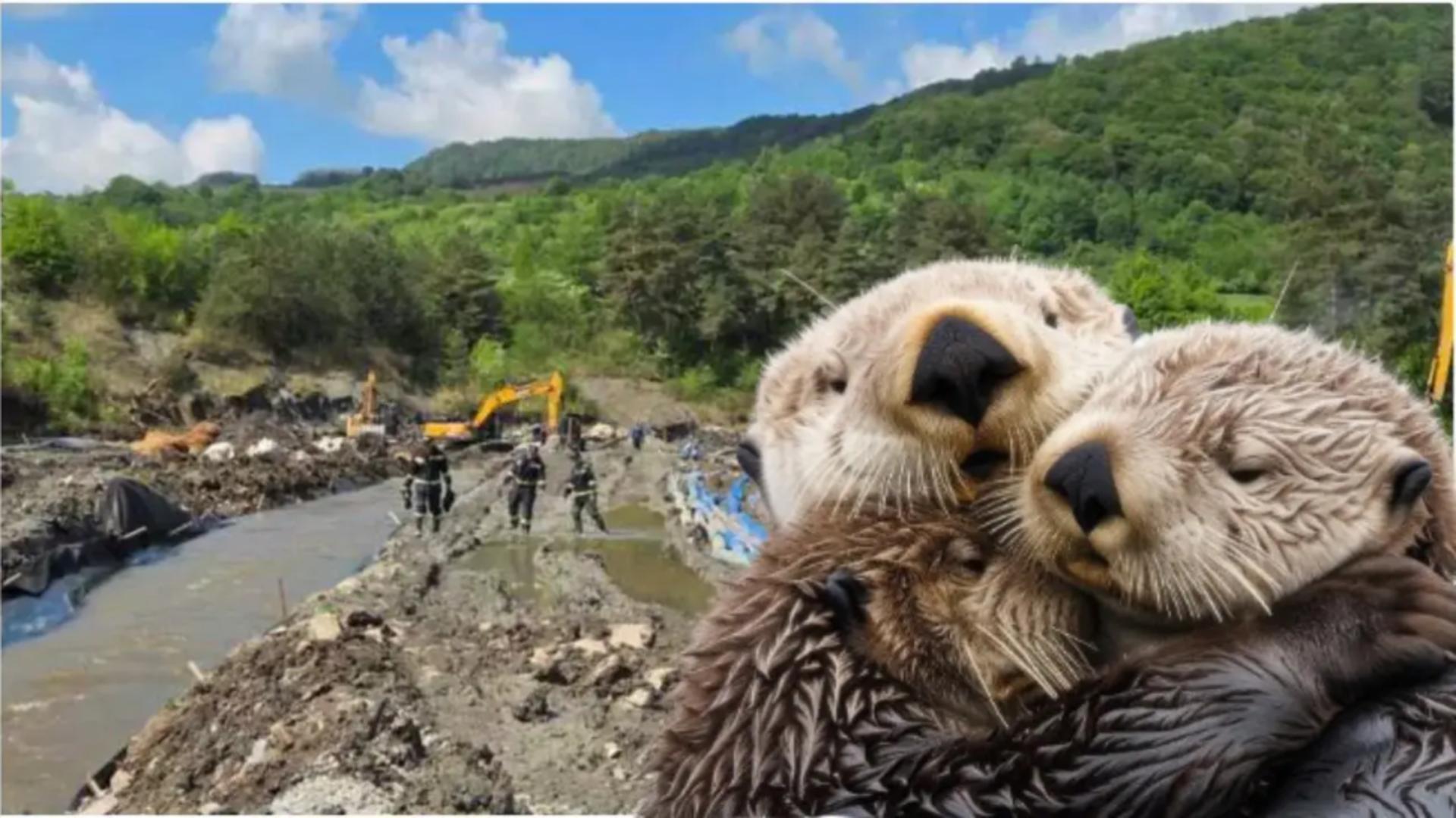 Specialiștii demontează zvonurile conform cărora o familie de castori ar fi împiedicat devierea pârâului Corund