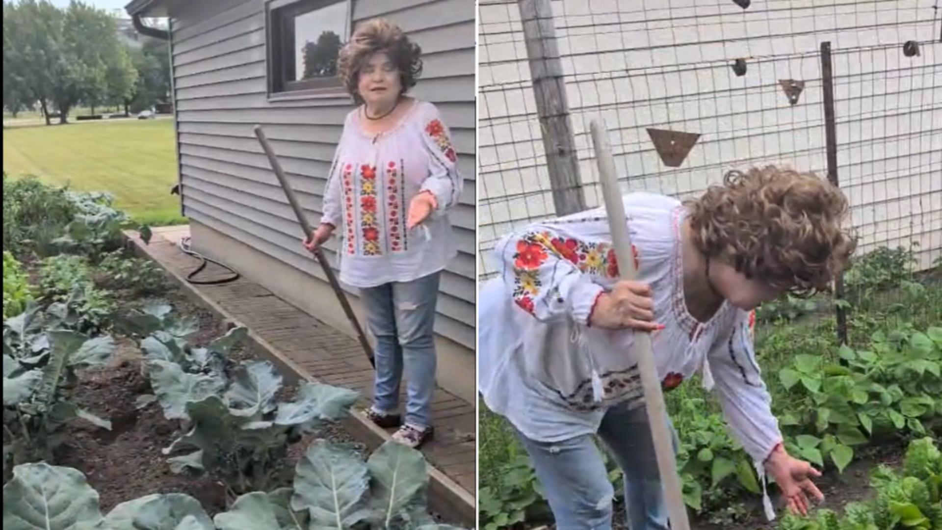 Îndrăgita artistă și-a creat o grădină de toată lauda