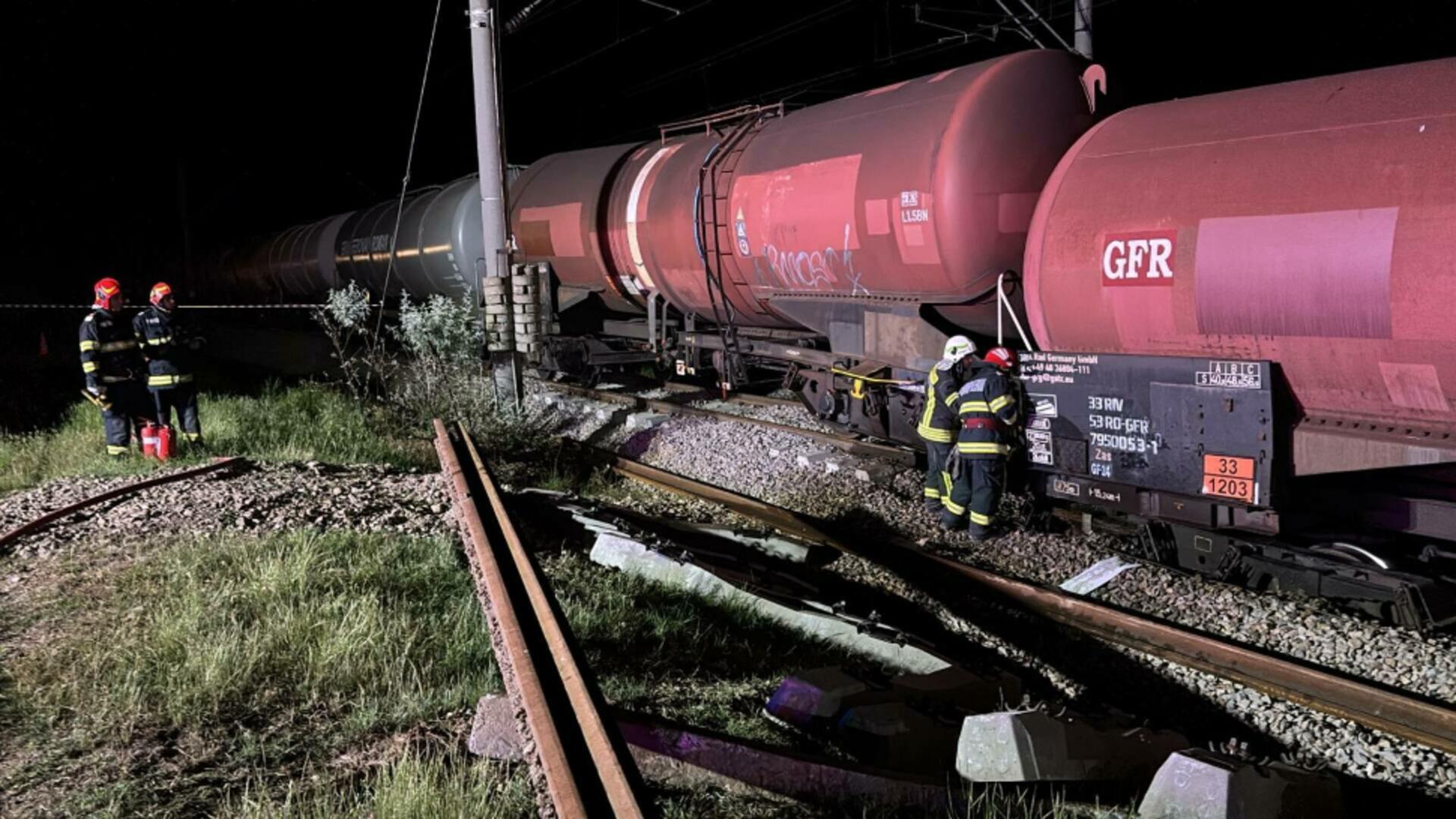 Încă un tren plin cu benzină a sărit de pe șine