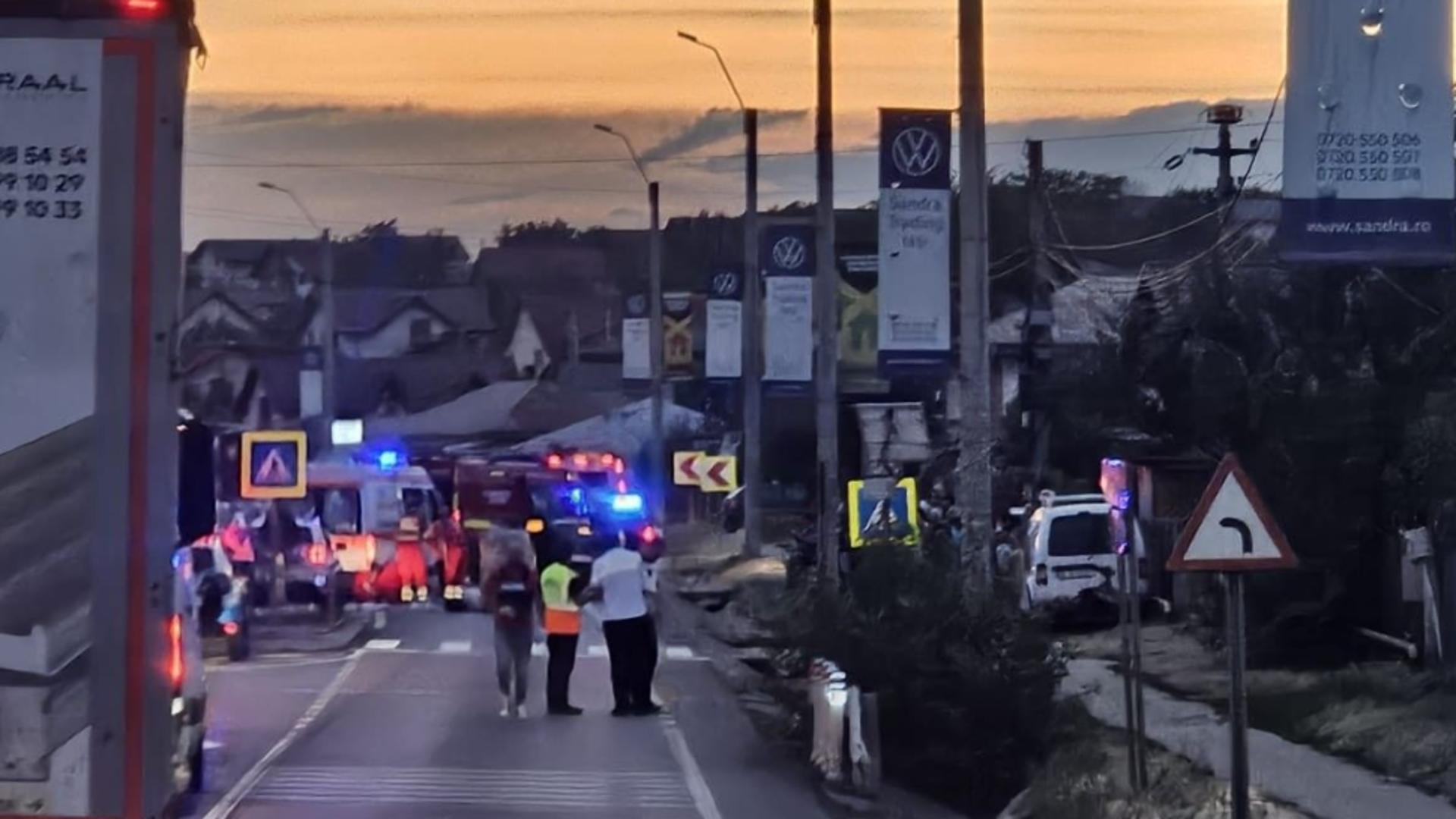Circulația în zpnă a fost restricționată (foto: 24 Iasi)