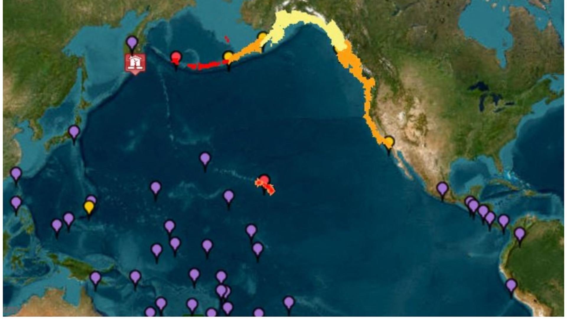 Alertă de tsunami după cutremurul de 8,8 grade. Seismul pune în pericol două continente