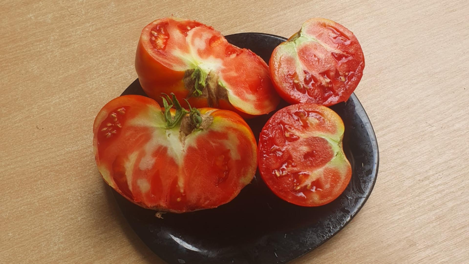 Când cumpărați roșiile, este bine să priviți bine in zona codiței (foto: FB)