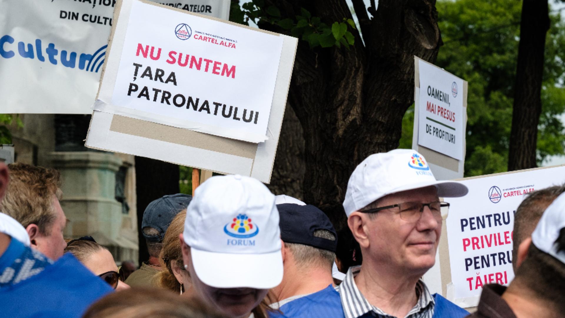Sindicaliștii de la Cartel Alfa organizează, astăzi, un marș de protest în jurul Parlamentului / Foto: Inquam Photos