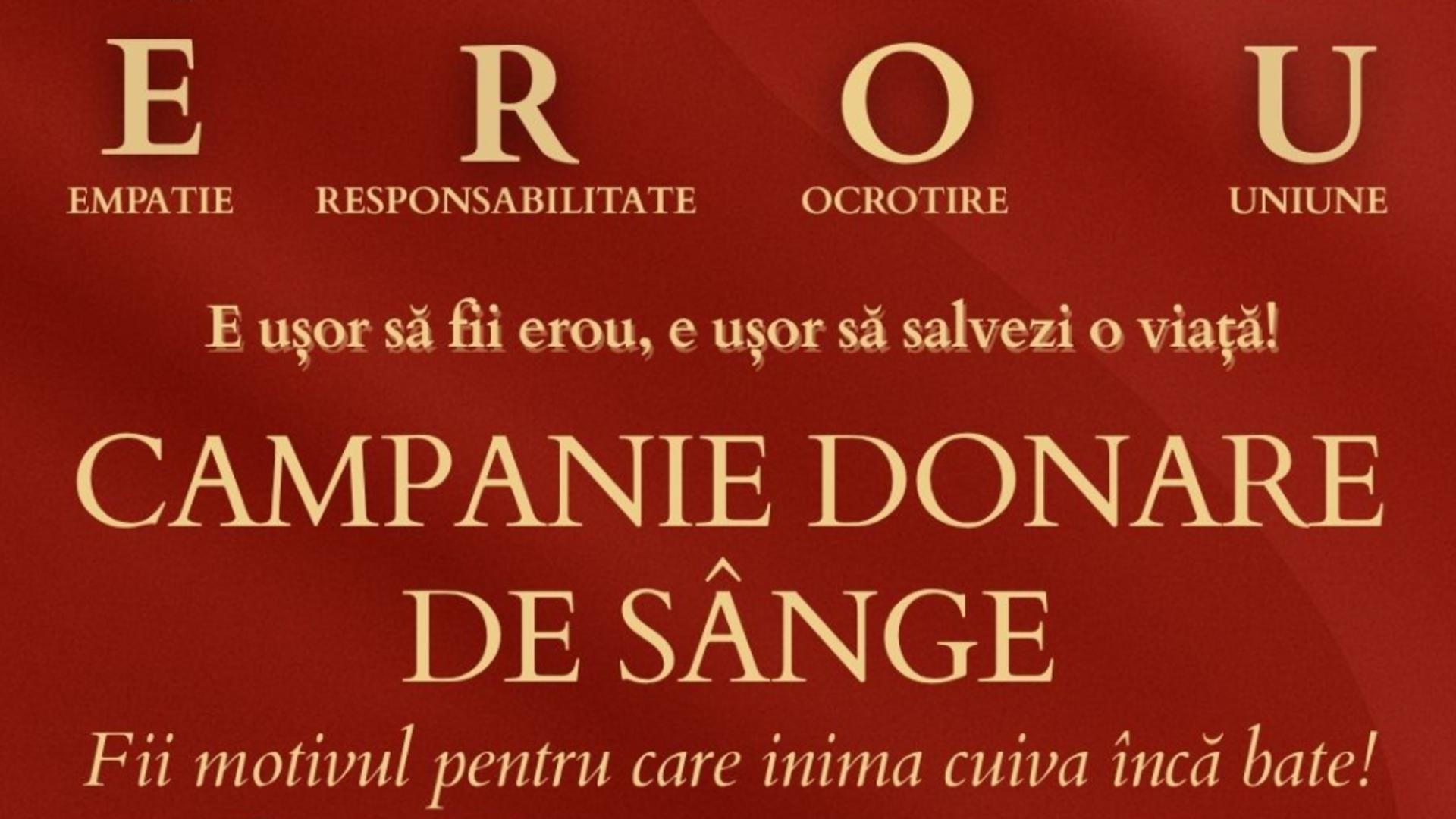 MApN și AIS Clinics & Hospital organizează Campania E.R.O.U., inițiativă umanitară de donare de sânge