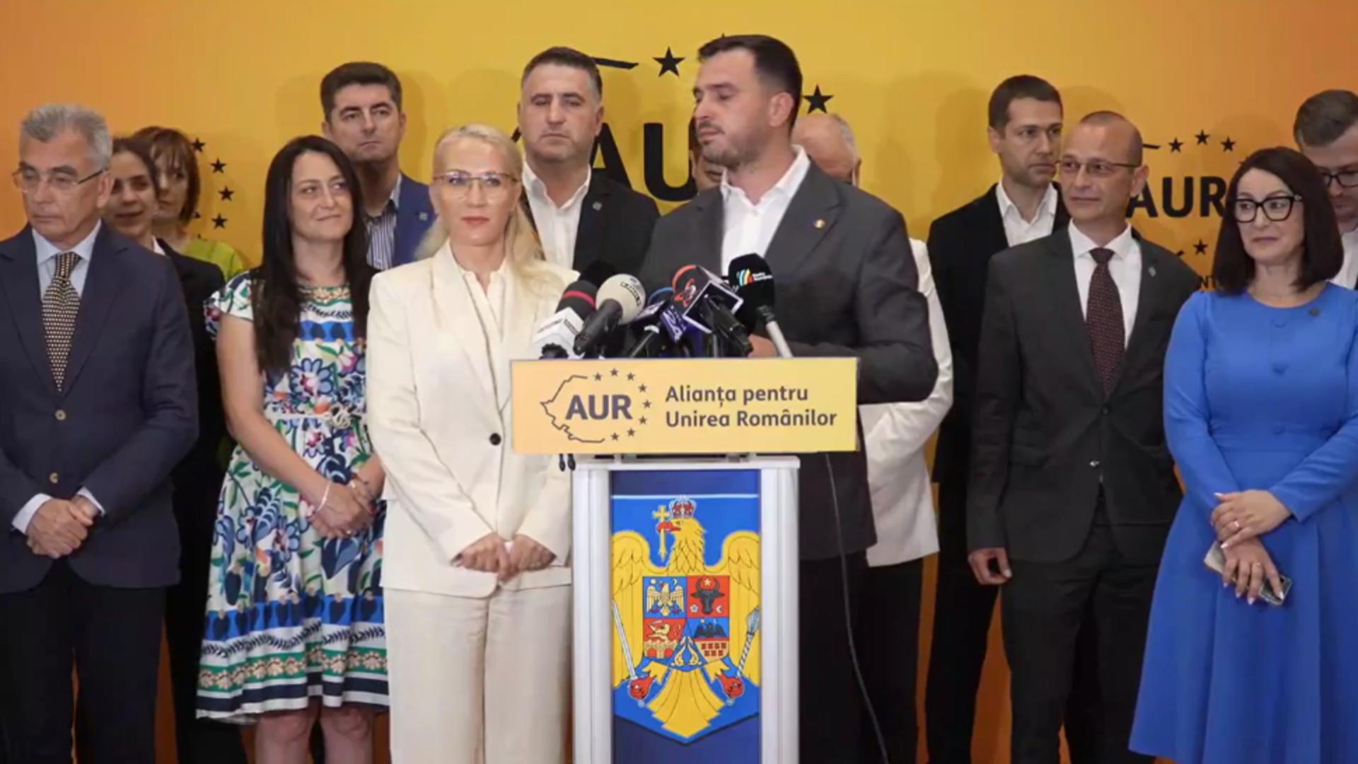 AUR anunță depunerea moțiunii de cenzură împotriva Guvernului Bolojan: "Nimeni nu a fost preocupat să construiască ceva pentru viitor" - VIDEO