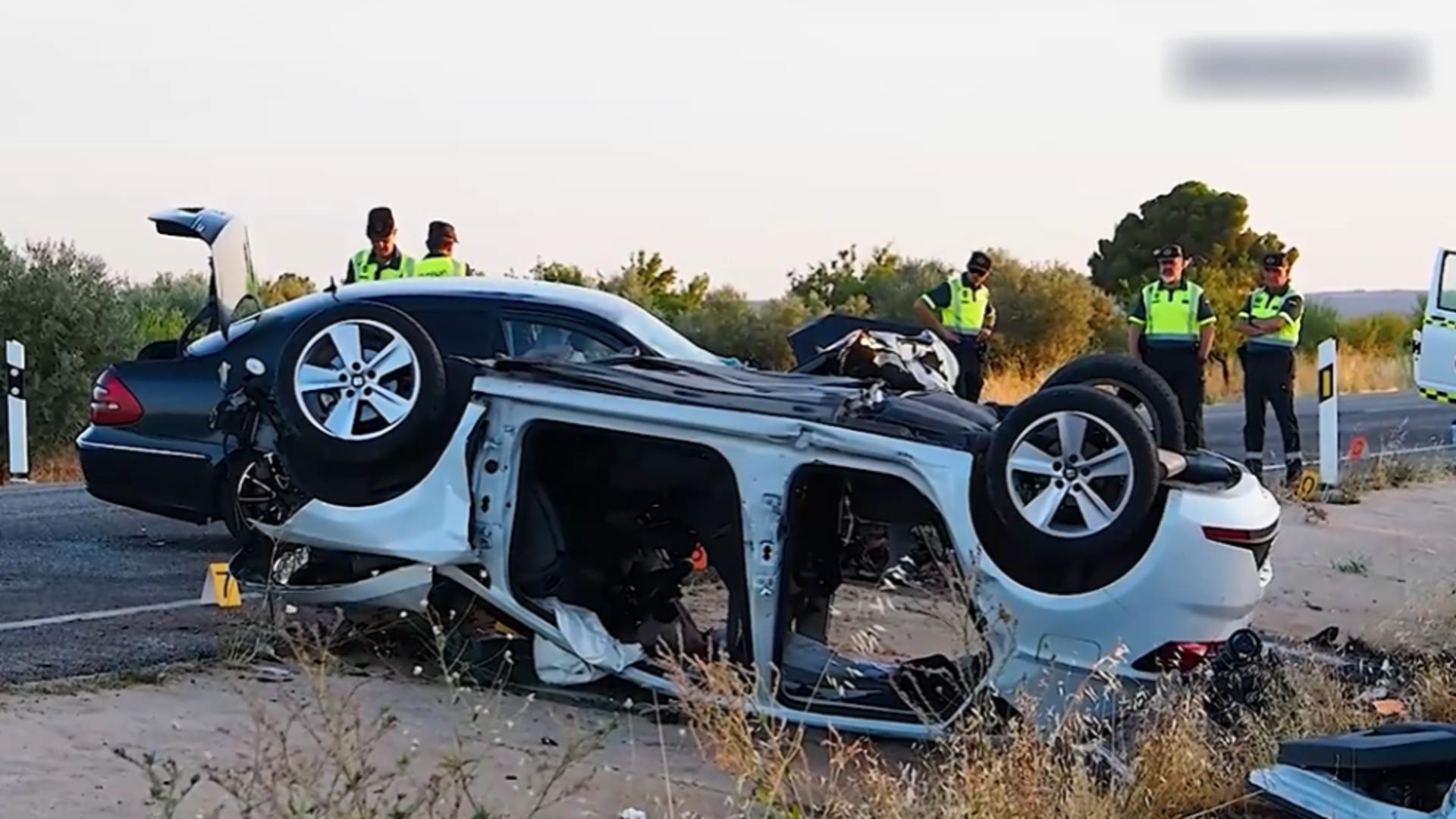 Trei copii români și-au pierdut viața într-un accident cumplit, în Spania. A fost declarat doliu în orașul unde locuiau / Captură video