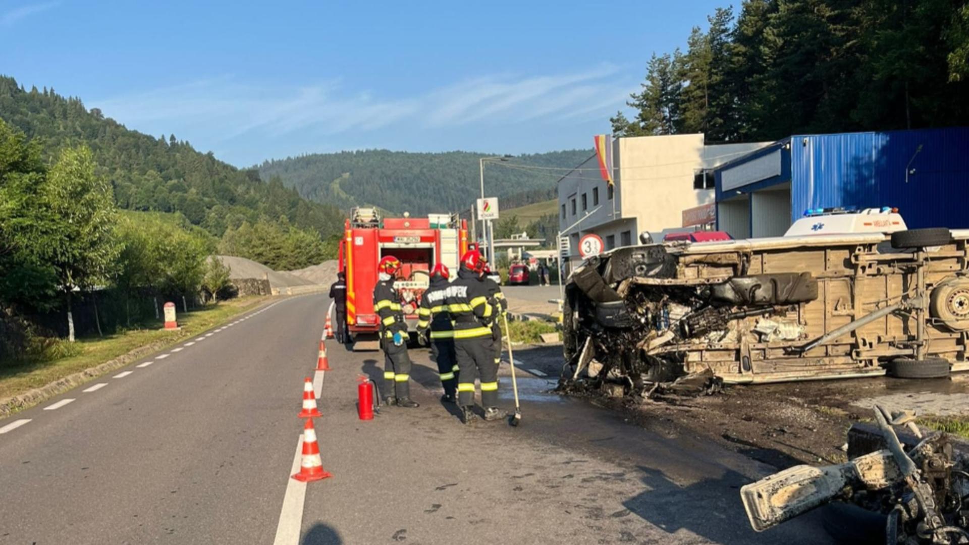  Accident grav în Neamț. FOTO: TeleM
