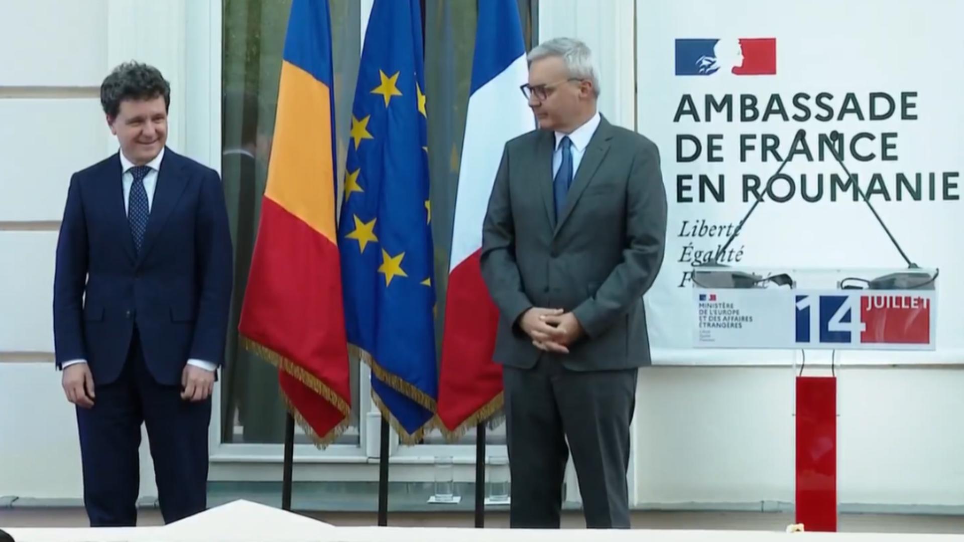 Președintele Nicușor Dan a participat la recepția organizată de Ziua Națională a Franței