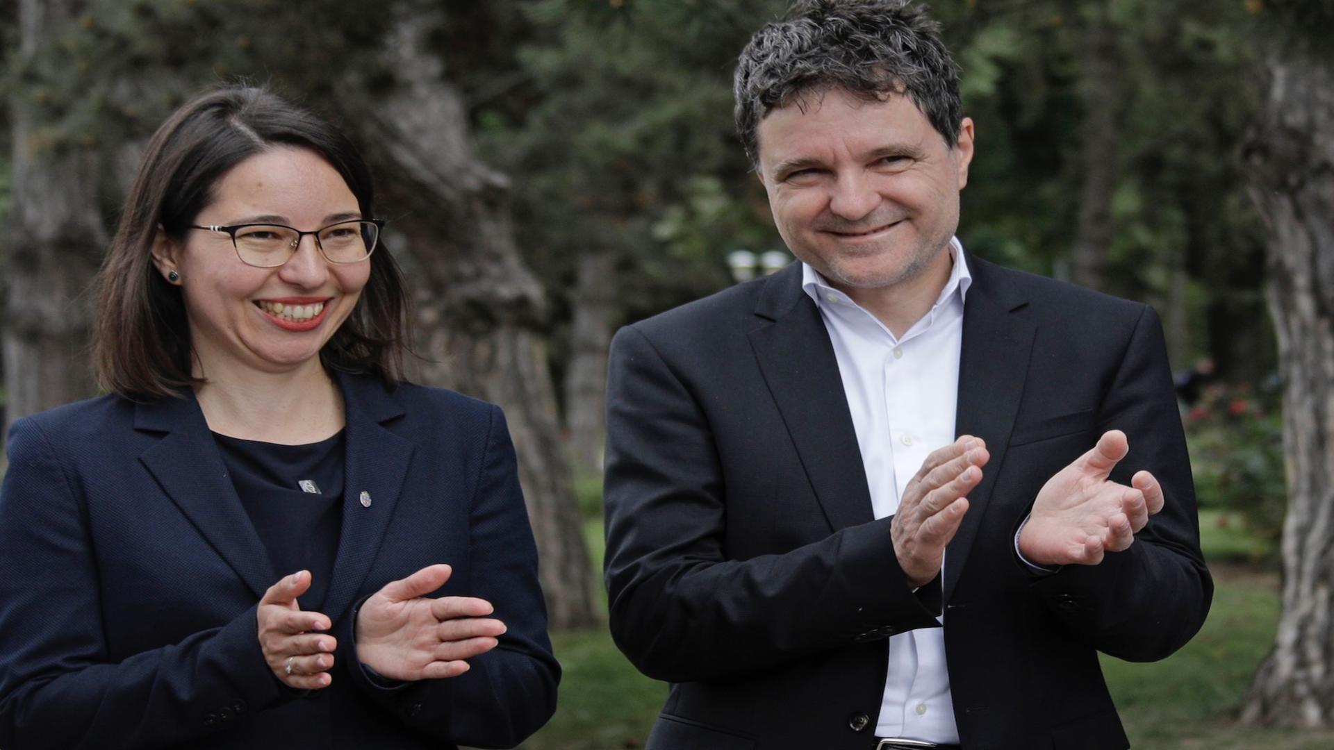 Ana Ciceală și Nicușor Dan