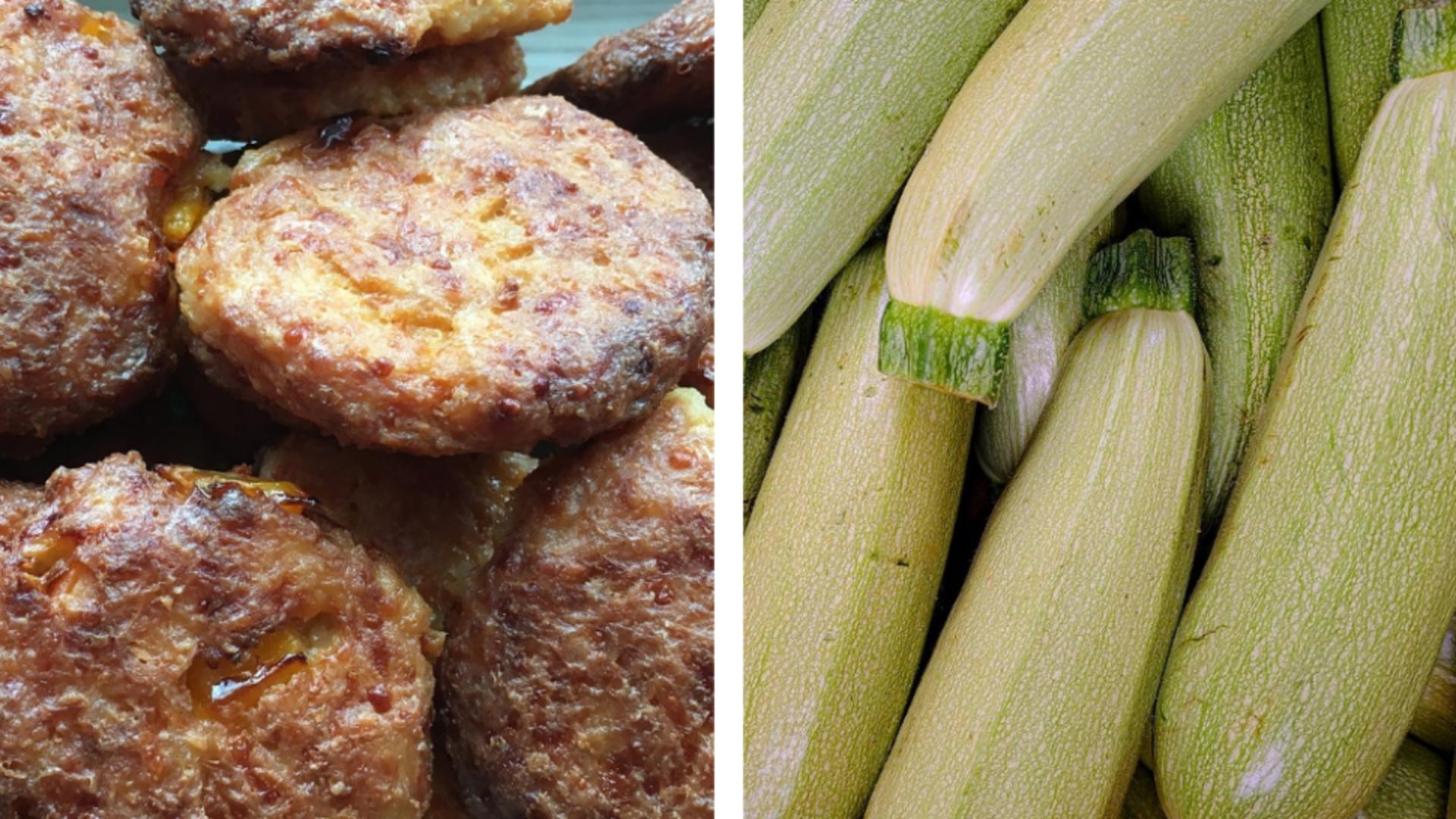 Chifteluțe tradiționale grecești. Sunt preparate din dovlecei, iar secretul gustului constă în mirodenia folosită