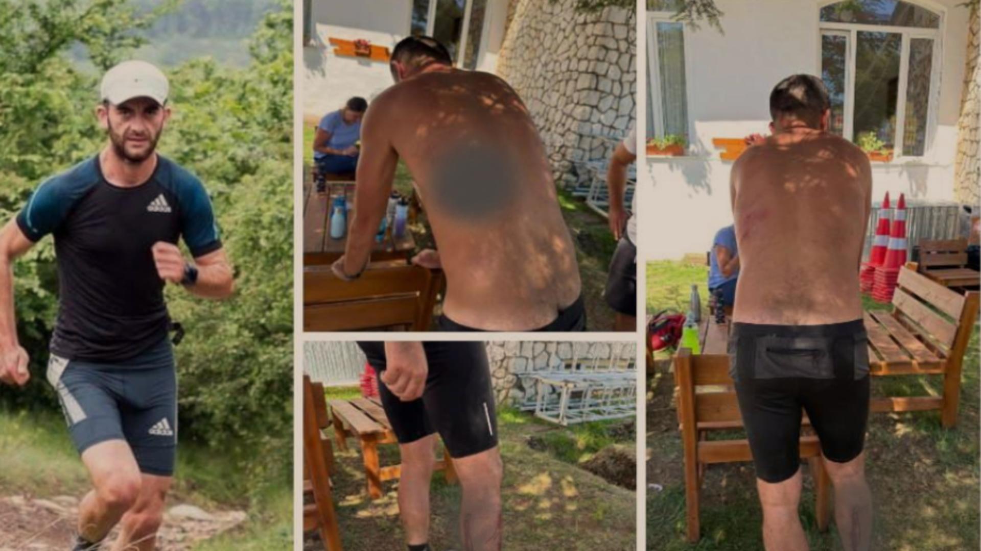 Bărbatul a fost trântit la pământ de haită  (sursă foto: Bihoreanul)