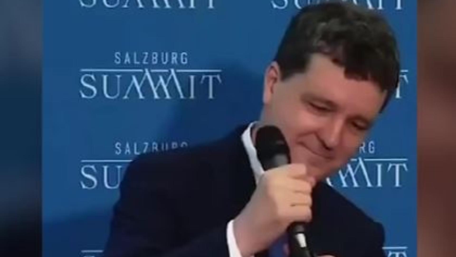 Nicușor Dan, moment penibil în timpul vizitei în Austria