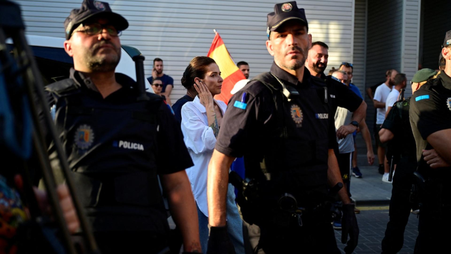 Manifestații în orașul spaniol Torre-Pacheco. Foto: Profimedia