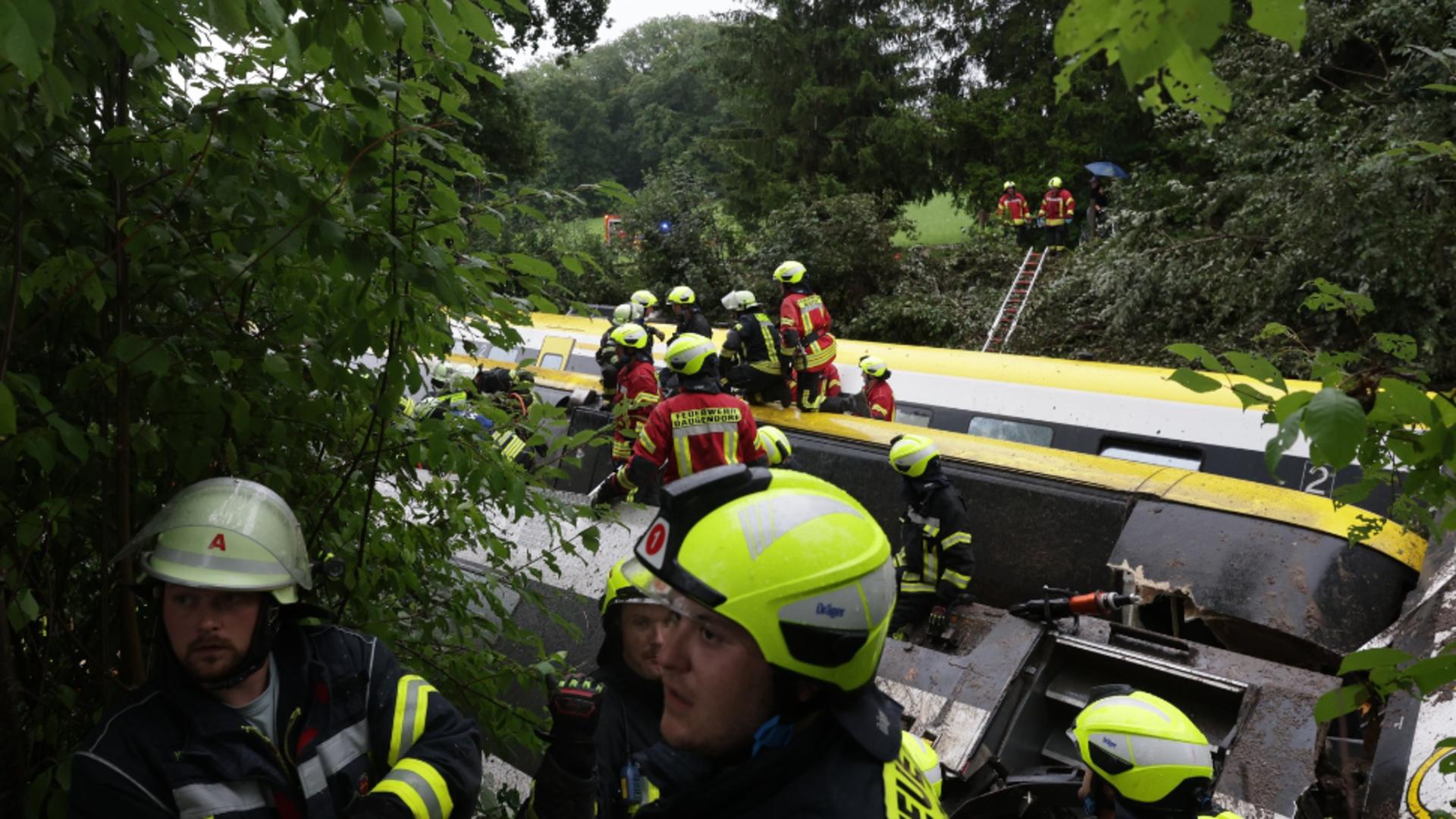 Accident feroviar grav în Germania: cel puțin trei morți și zeci de răniți - Profimedia