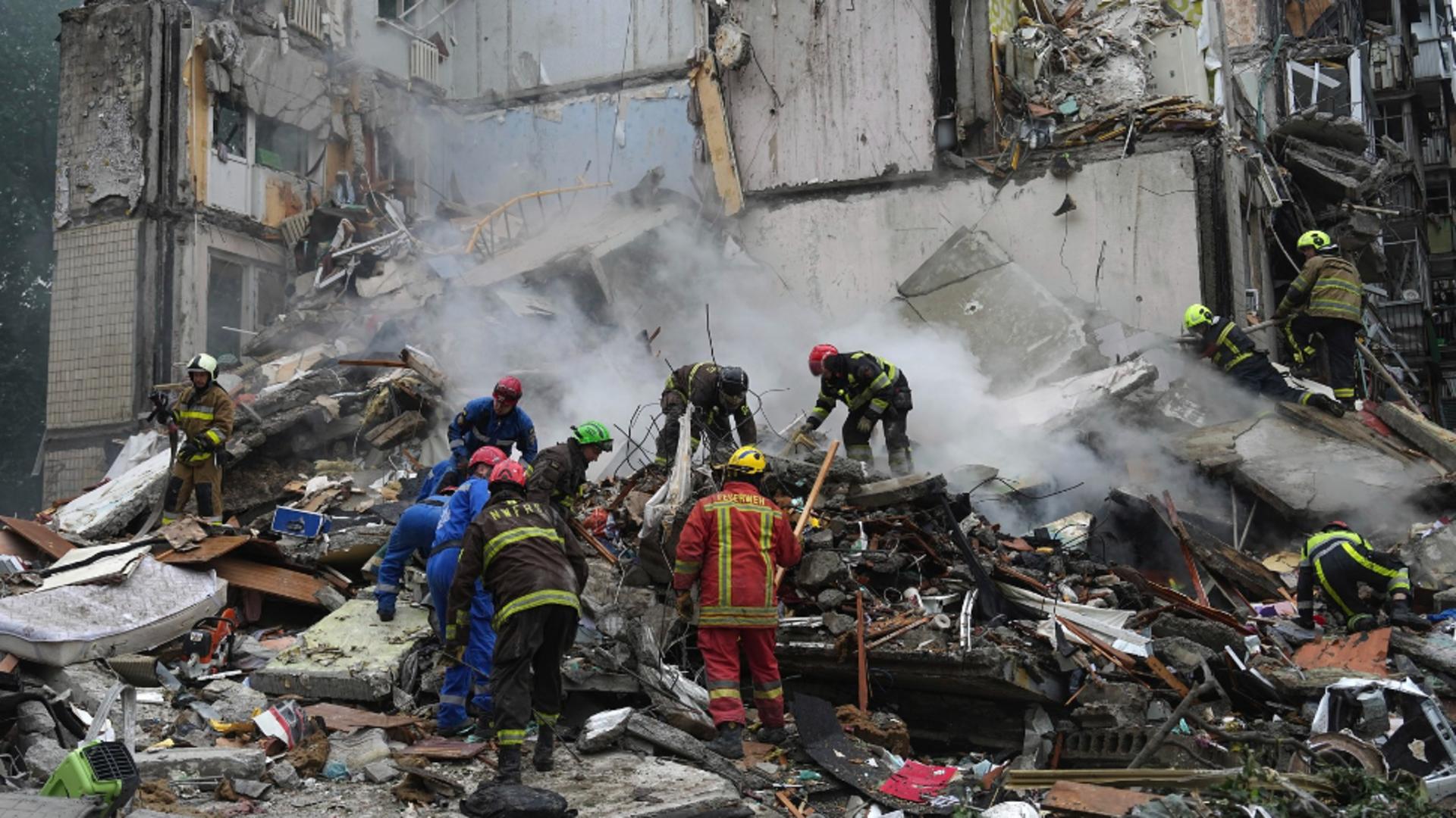 Război în Ucraina, ziua 1254.  Atac devastator la Kiev: cel puțin un mort și peste 40 de răniți /Profimedia